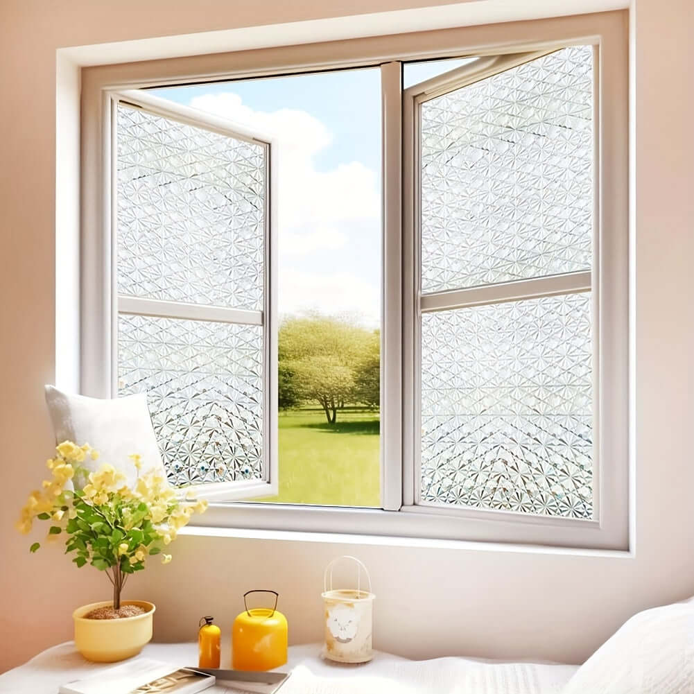 Dot Laser Static Cling Window Privacy Film