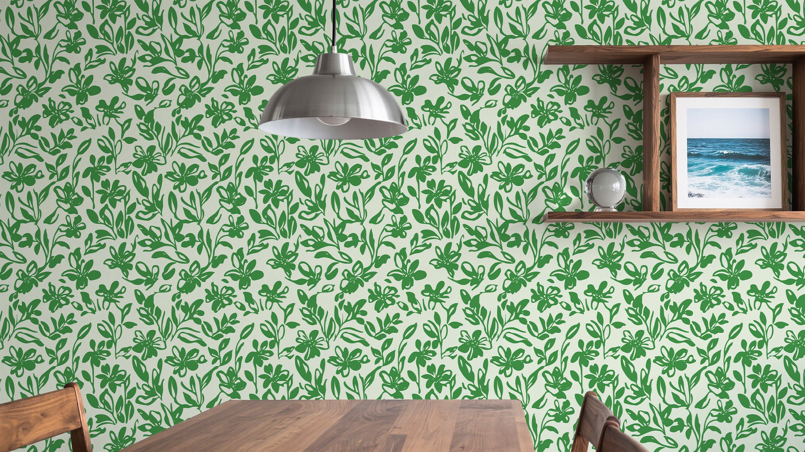 Walanz Tech - Cloth Bold - Line Floral Peel And Stick Wallpaper – Self - Adhesive Vinyl Roll for Accent Walls