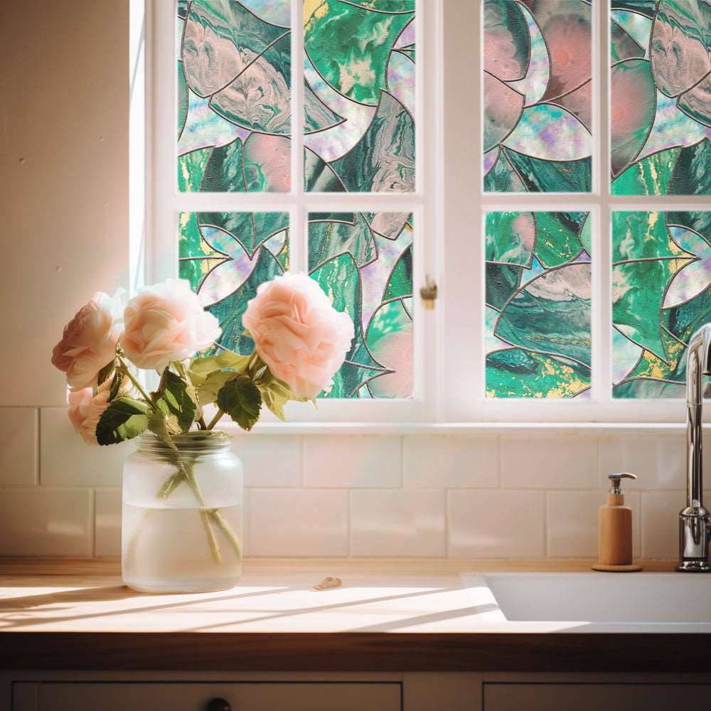 Whispering Dreams Stained Glass Window Film