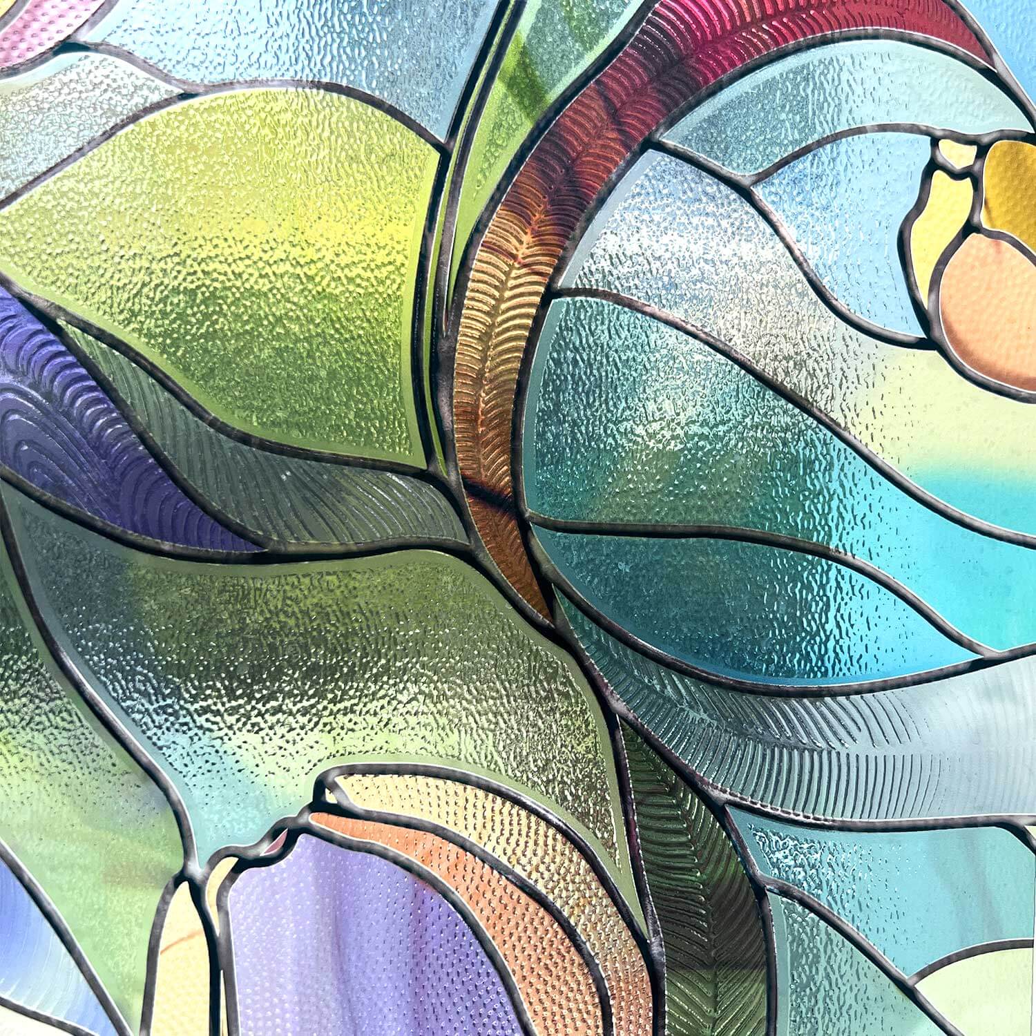 Tulips Stained Glass Decorative Window Film
