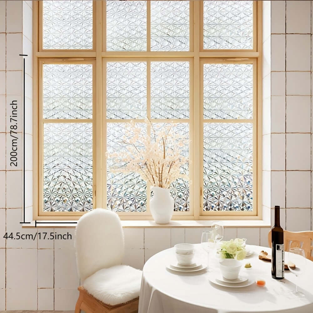 Dot Laser Static Cling Window Privacy Film