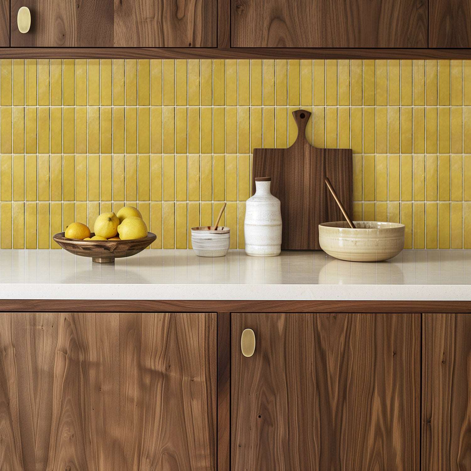 Yellow 11.43" x 9" Tile Sticker