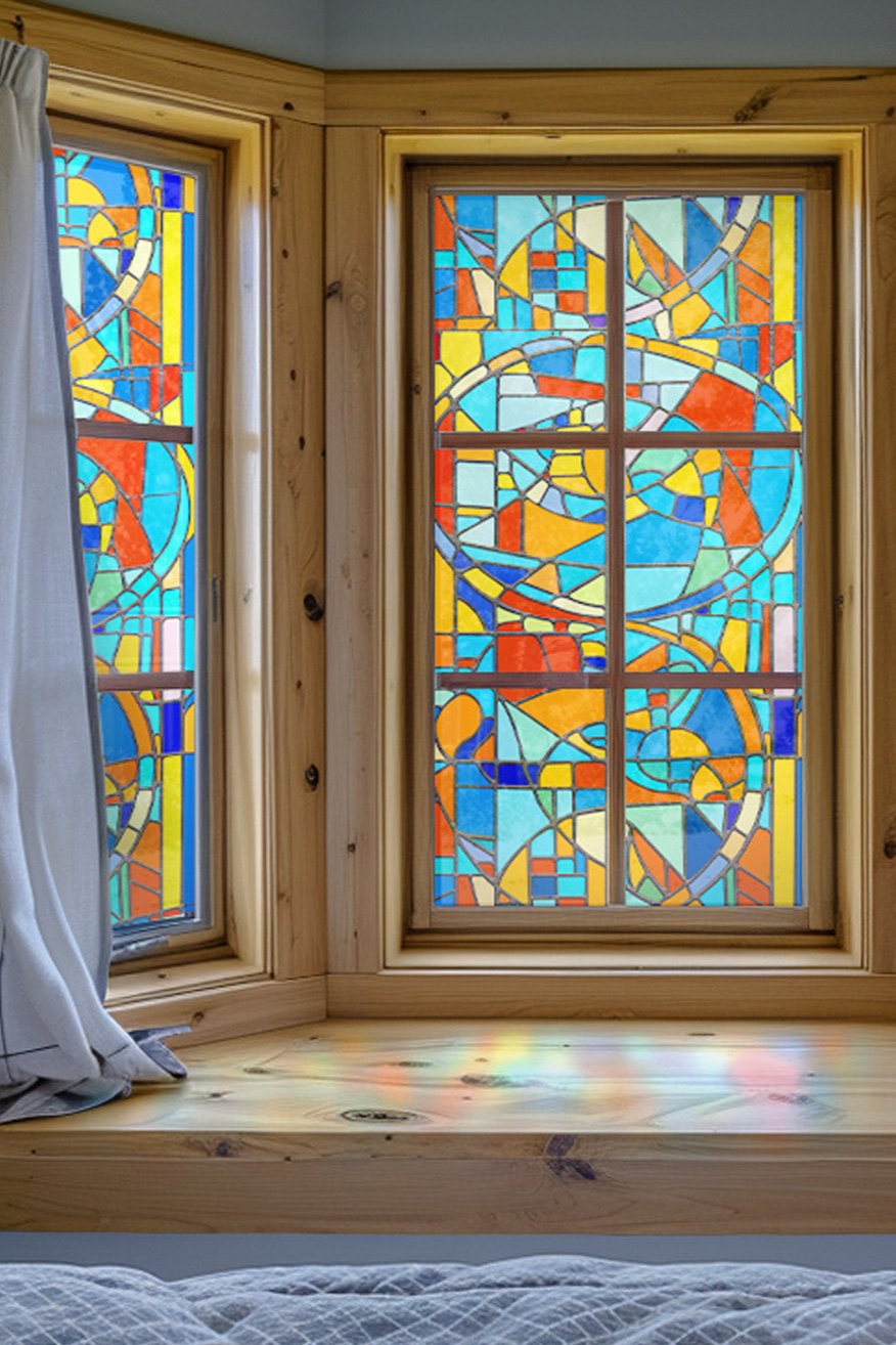 Picasso Stained Glass Decorative Window Film