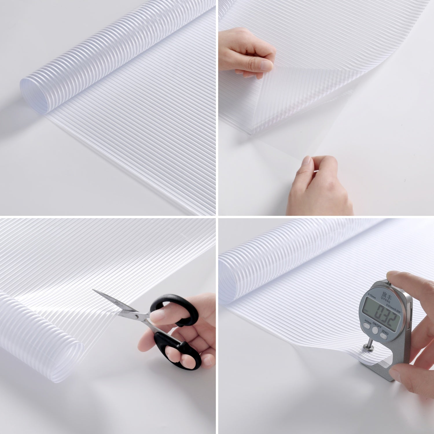 Película para ventanas de vidrio estriado