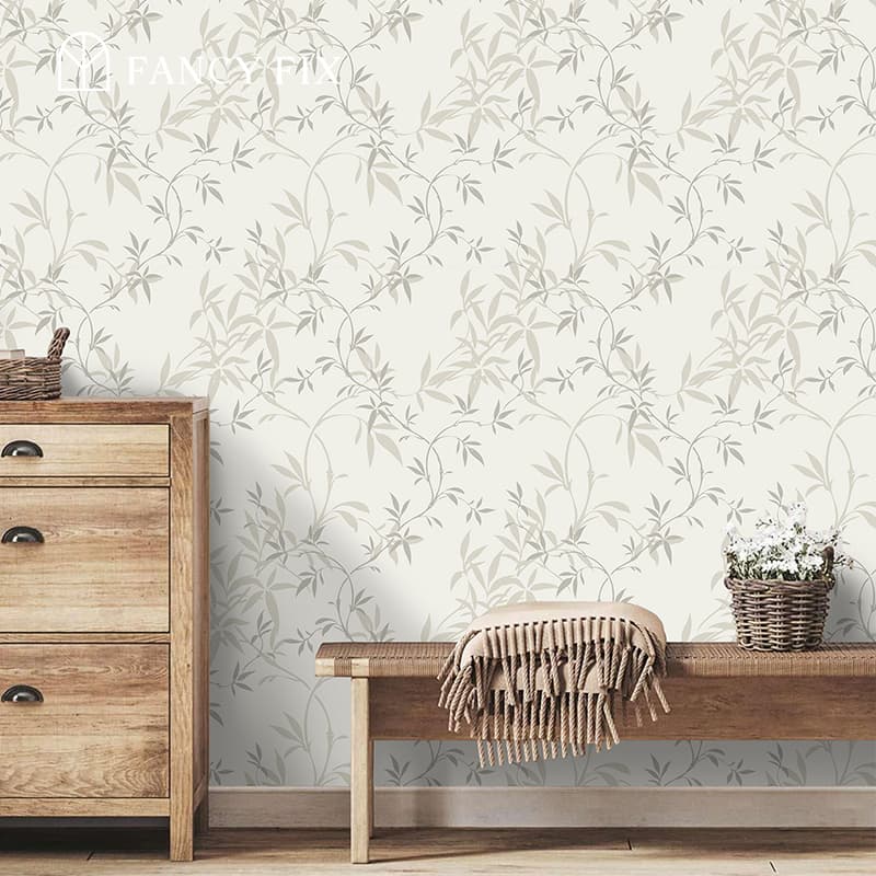 Breeze Bamboo Shadow Peel And Stick Wallpaper – Watercolor Bamboo Design