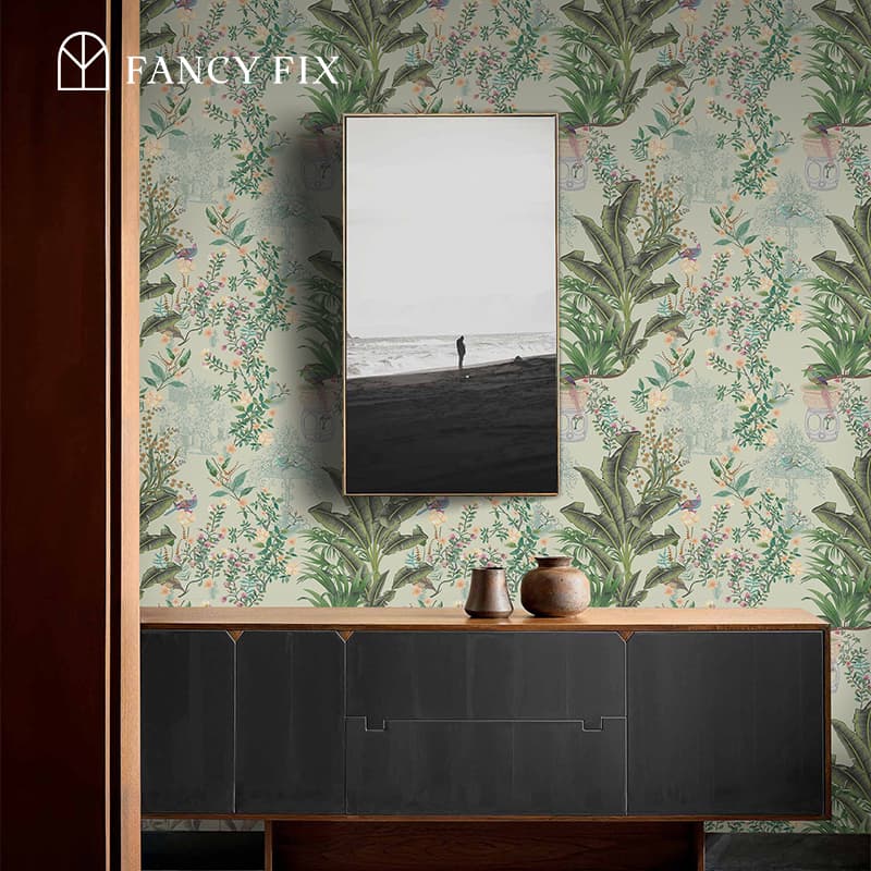 Walanz Tropical Rainforest Oasis Peel And Stick Wallpaper – Self-Adhesive Vinyl Roll for Accent Walls