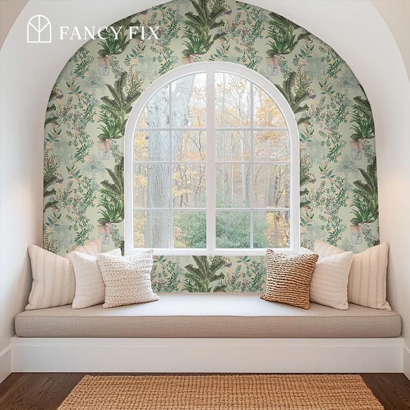 Walanz Tropical Rainforest Oasis Peel And Stick Wallpaper – Self-Adhesive Vinyl Roll for Accent Walls