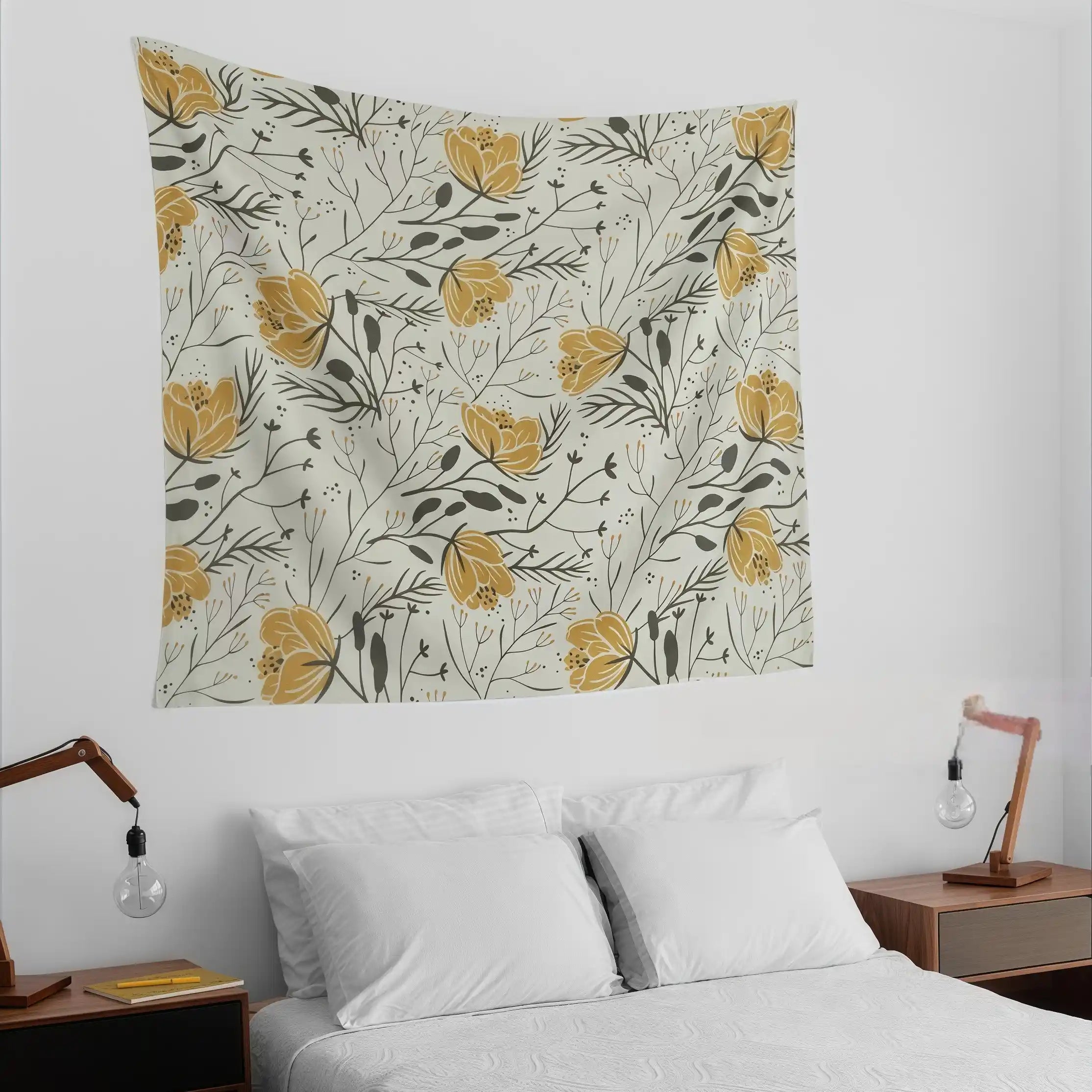 Autumn Floral Whispers Throw Blanket - Cozy Fall Inspired