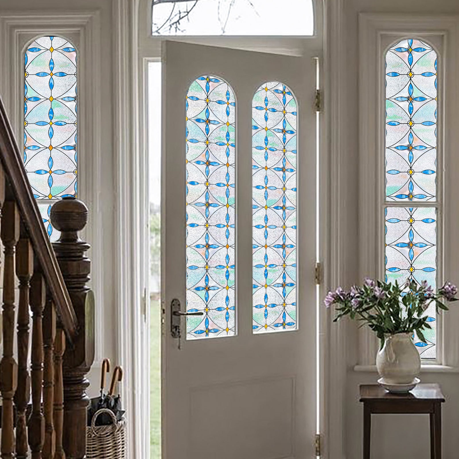 Film décoratif pour vitres en vitrail Westlight Charm