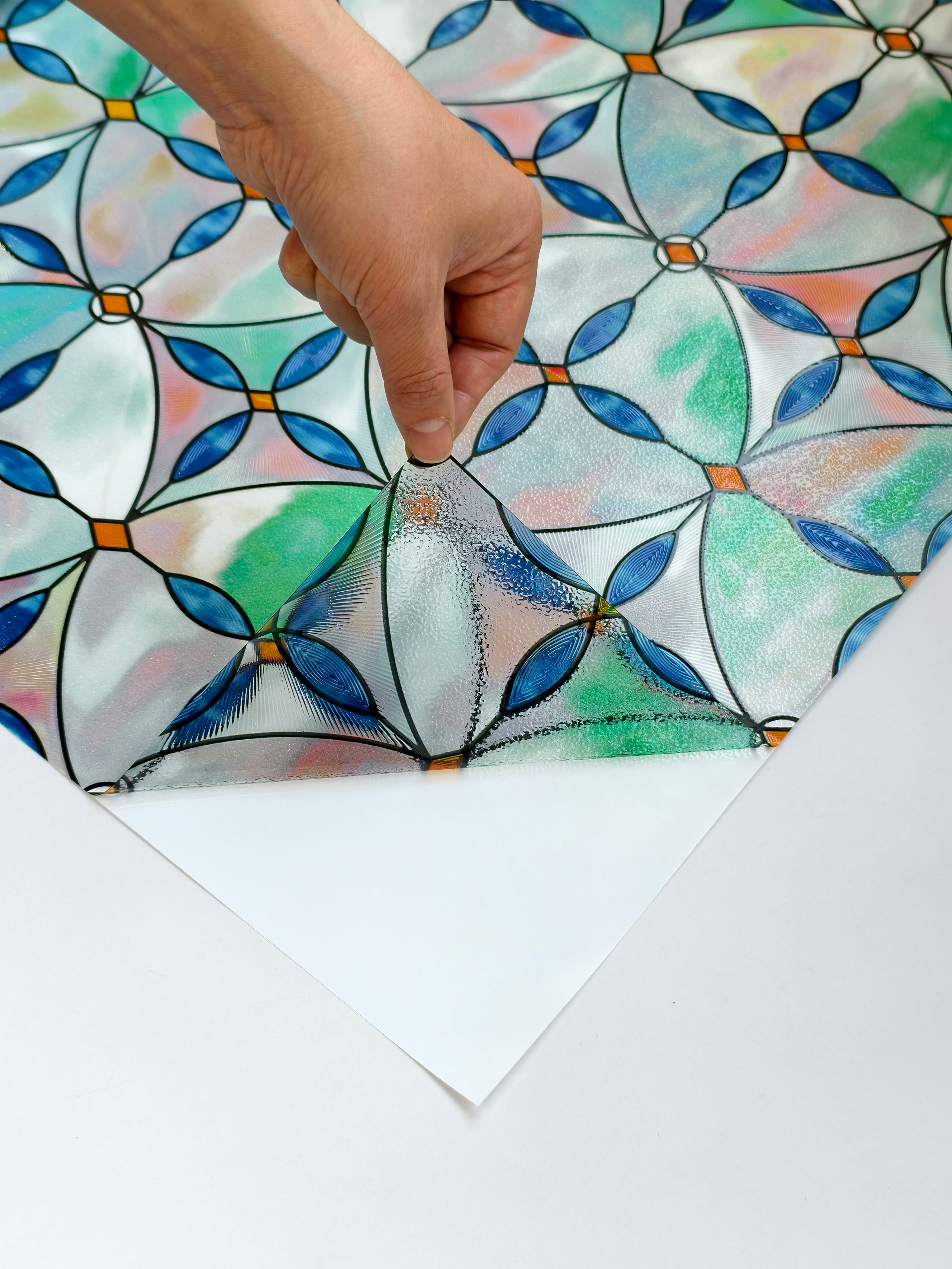 Film décoratif pour vitres en vitrail Westlight Charm