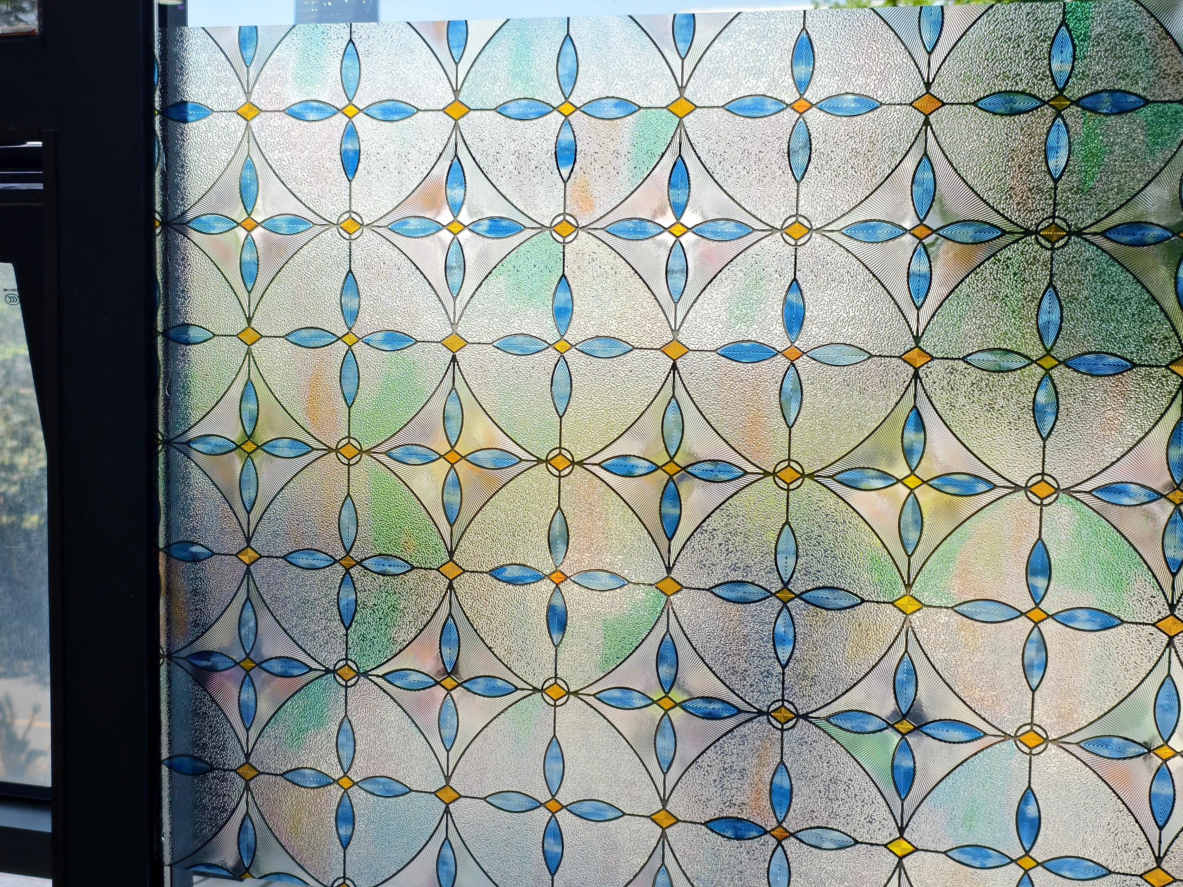 Film décoratif pour vitres en vitrail Westlight Charm