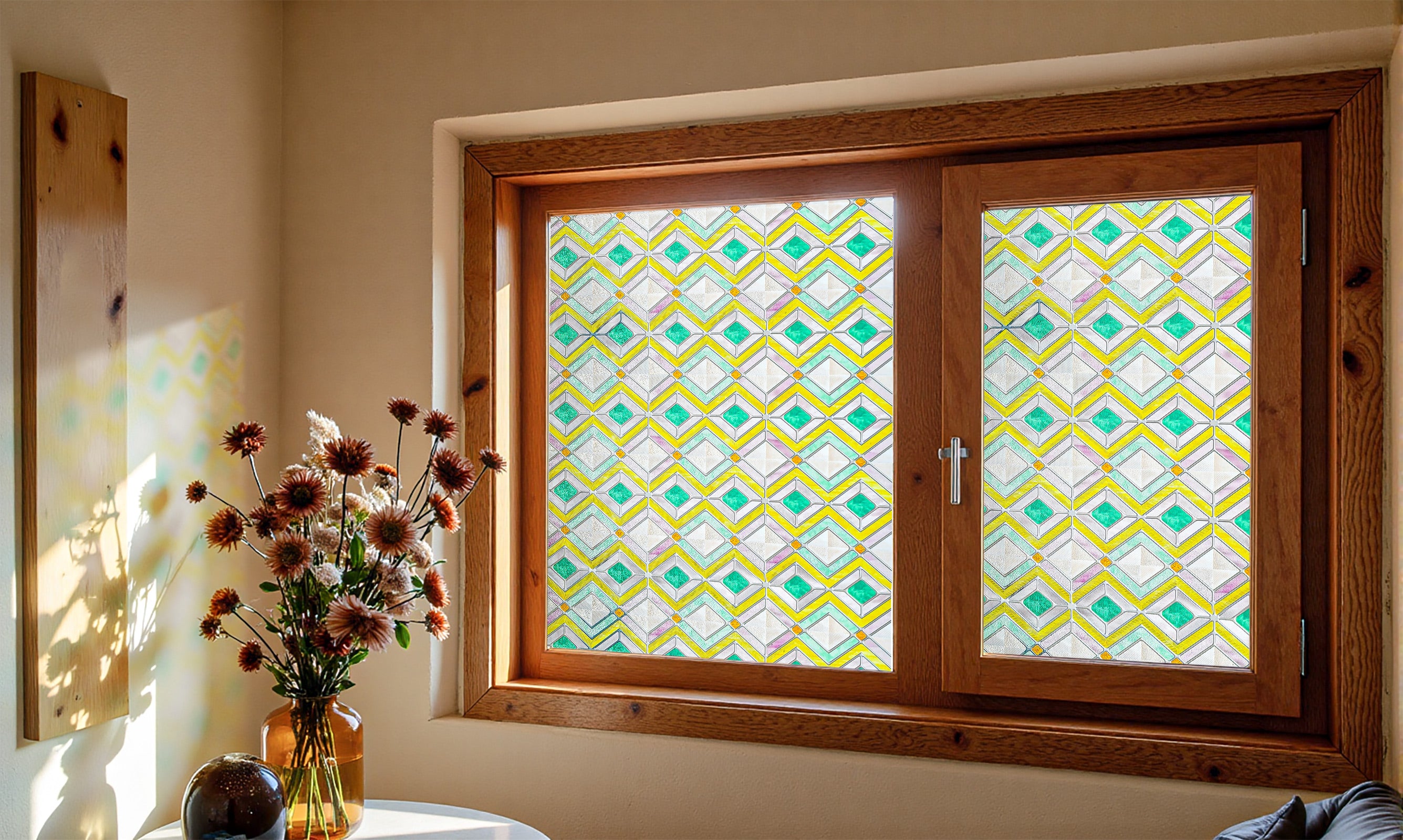 Film décoratif pour vitres teintées Blue Clover Glow