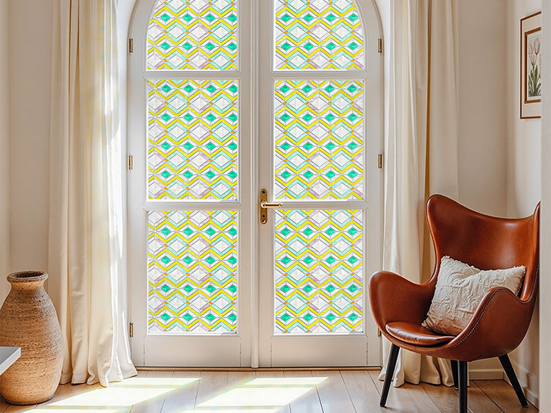 Film décoratif pour vitres teintées Blue Clover Glow