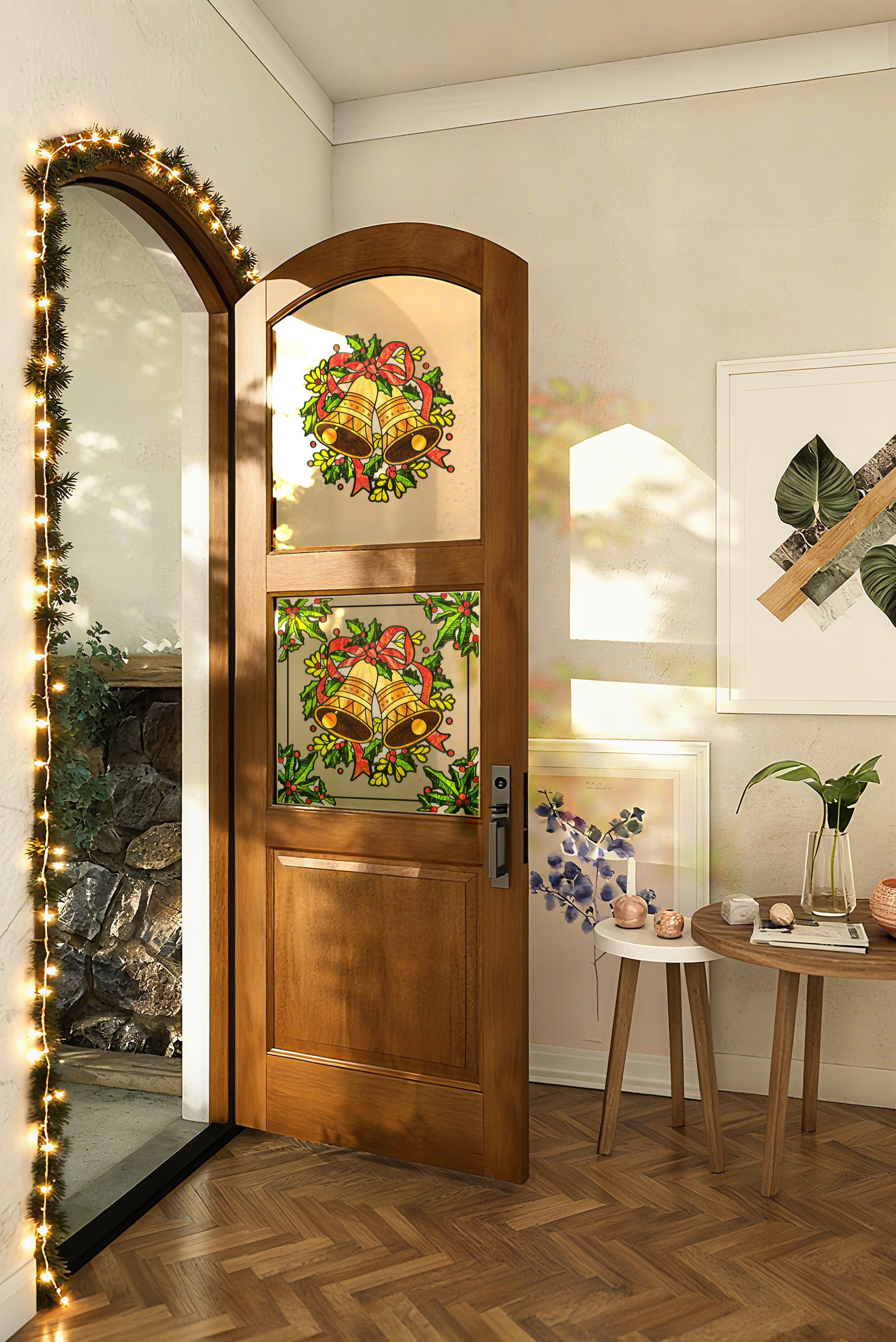 Película decorativa para ventanas con vitrales Victoria