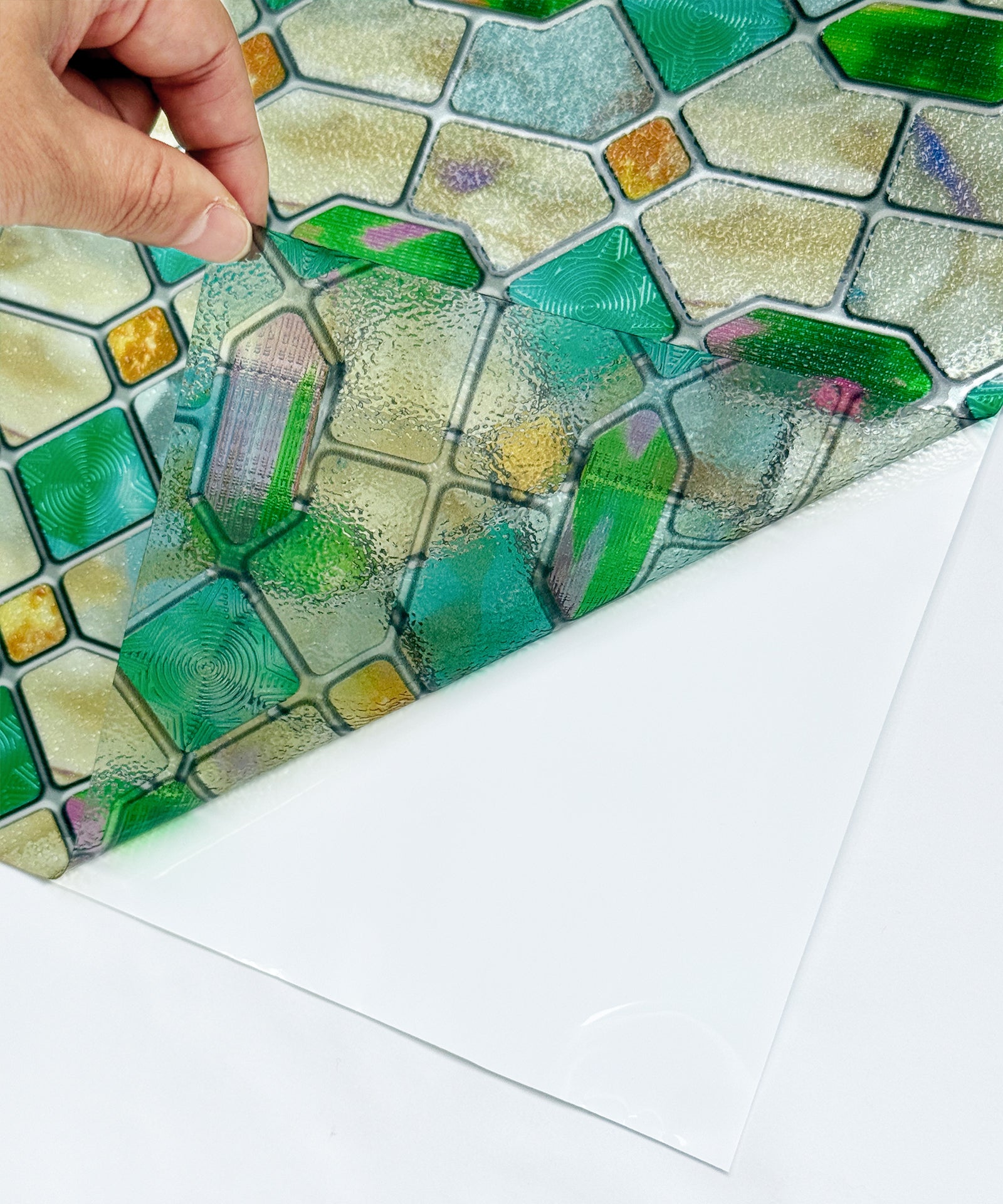 Colored Glaze Stained Glass Decorative Window Film