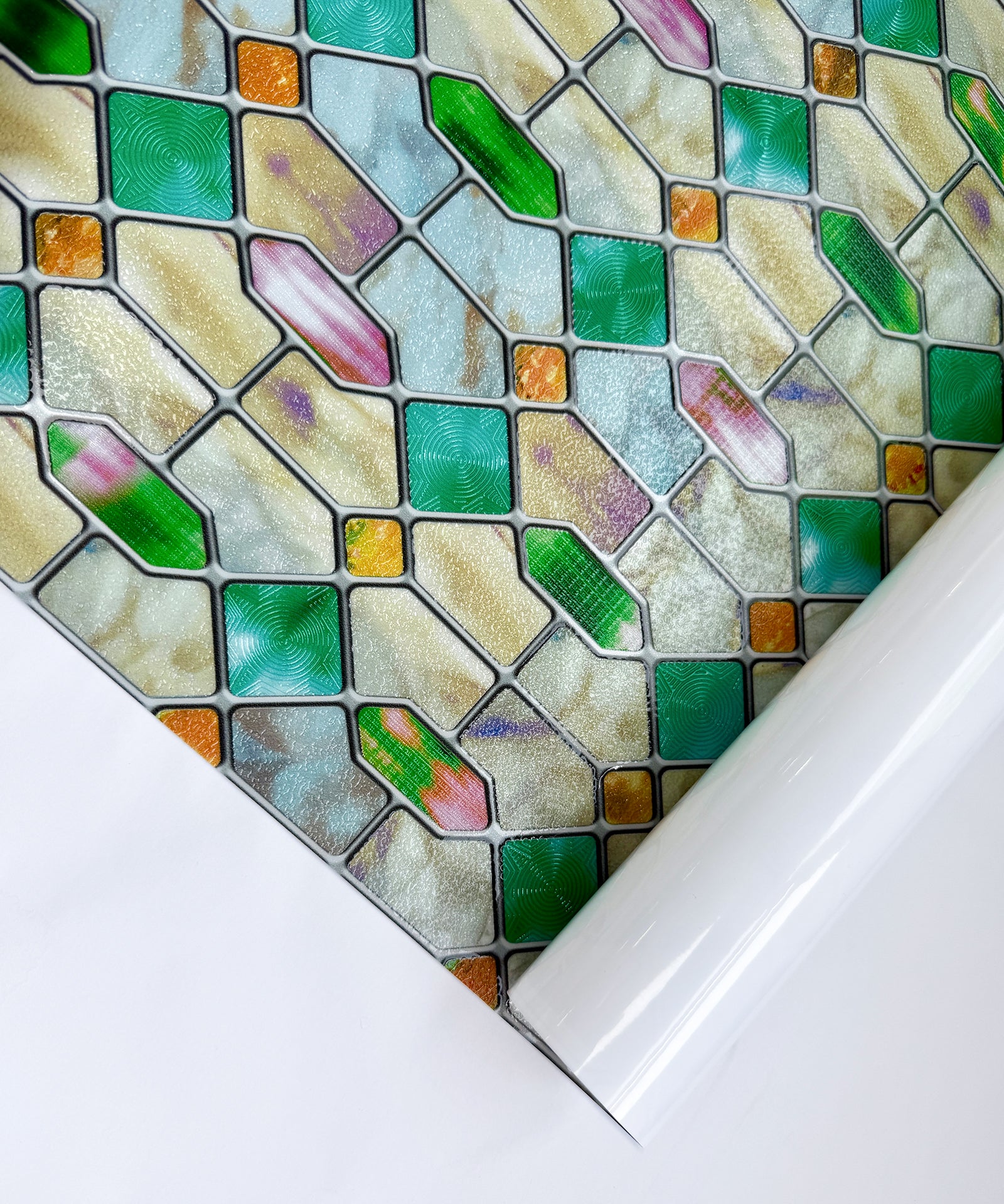 Colored Glaze Stained Glass Decorative Window Film