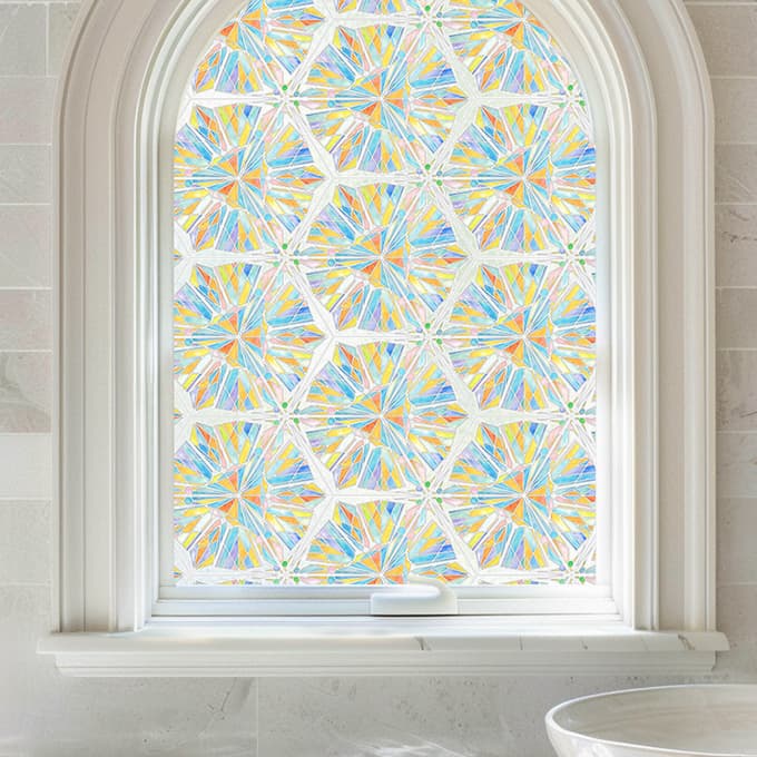 Diamond Stained Glass Decorative Window Film
