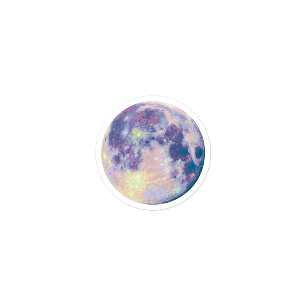 Dreamy Pastel Moon Sticker – Celestial design Decorative Sticker