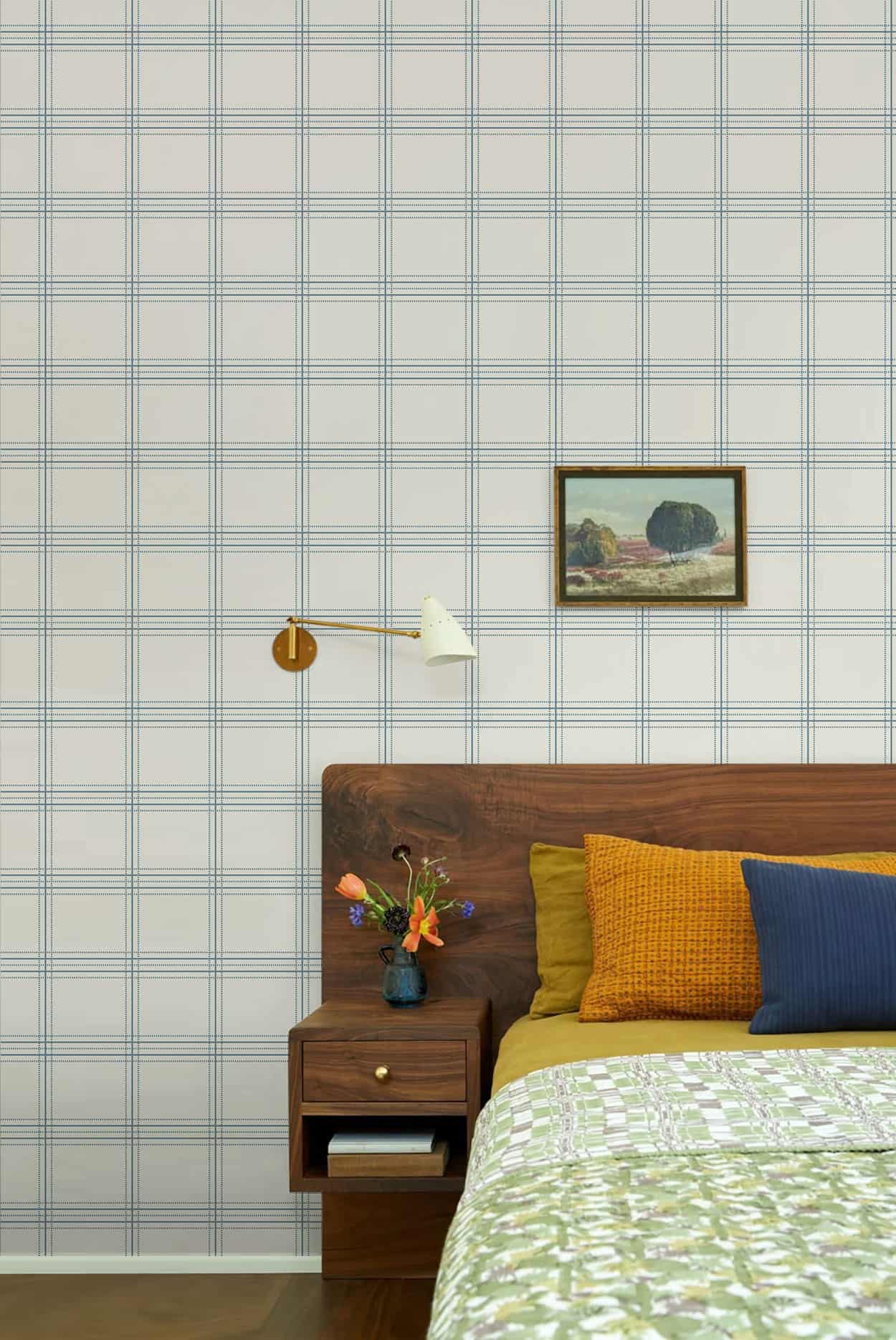 Fancyfix Blue Flow Linearity Peel and Stick Wallpaper.5