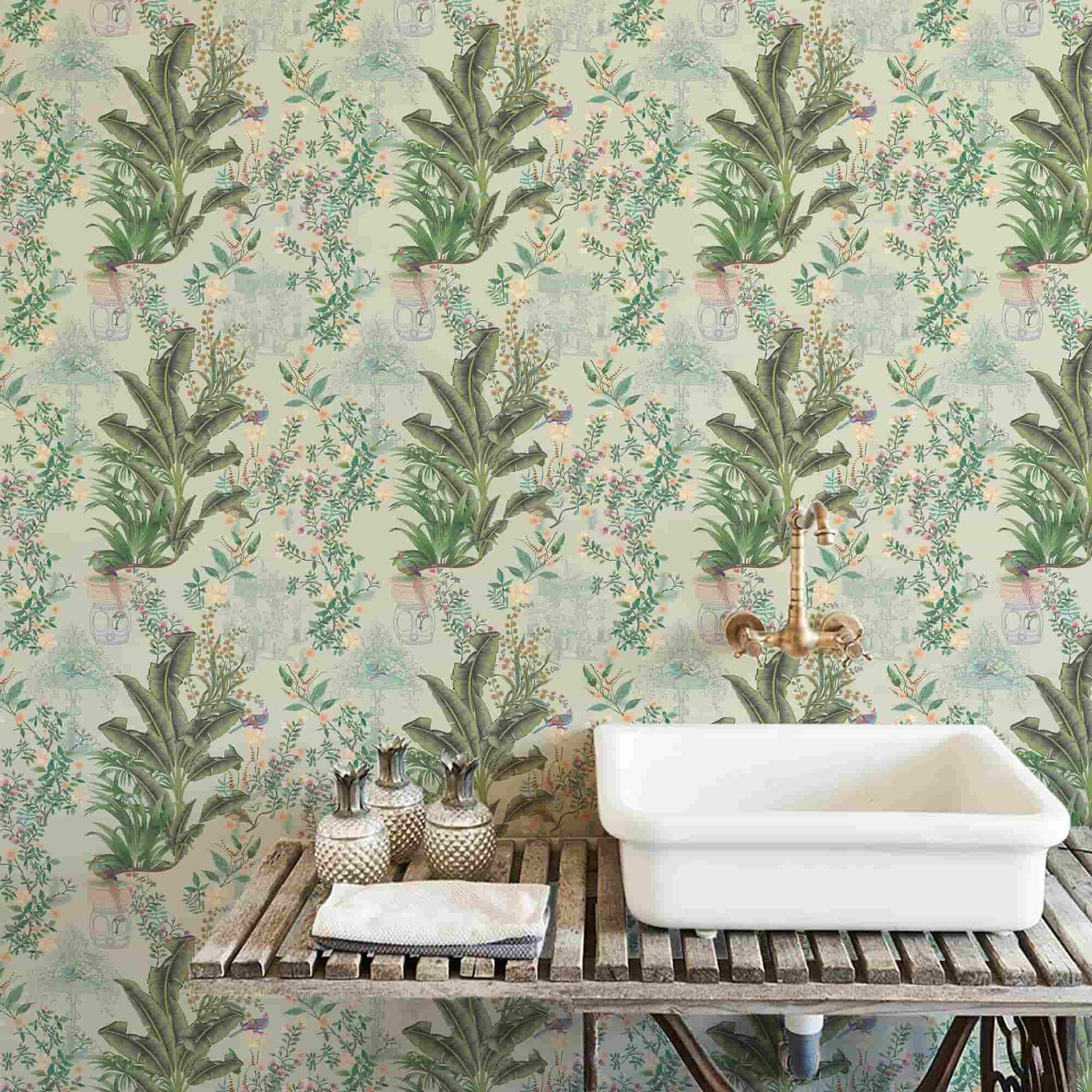 Tropical Reinforest Oasis Peel and Stick Wallpaper.4