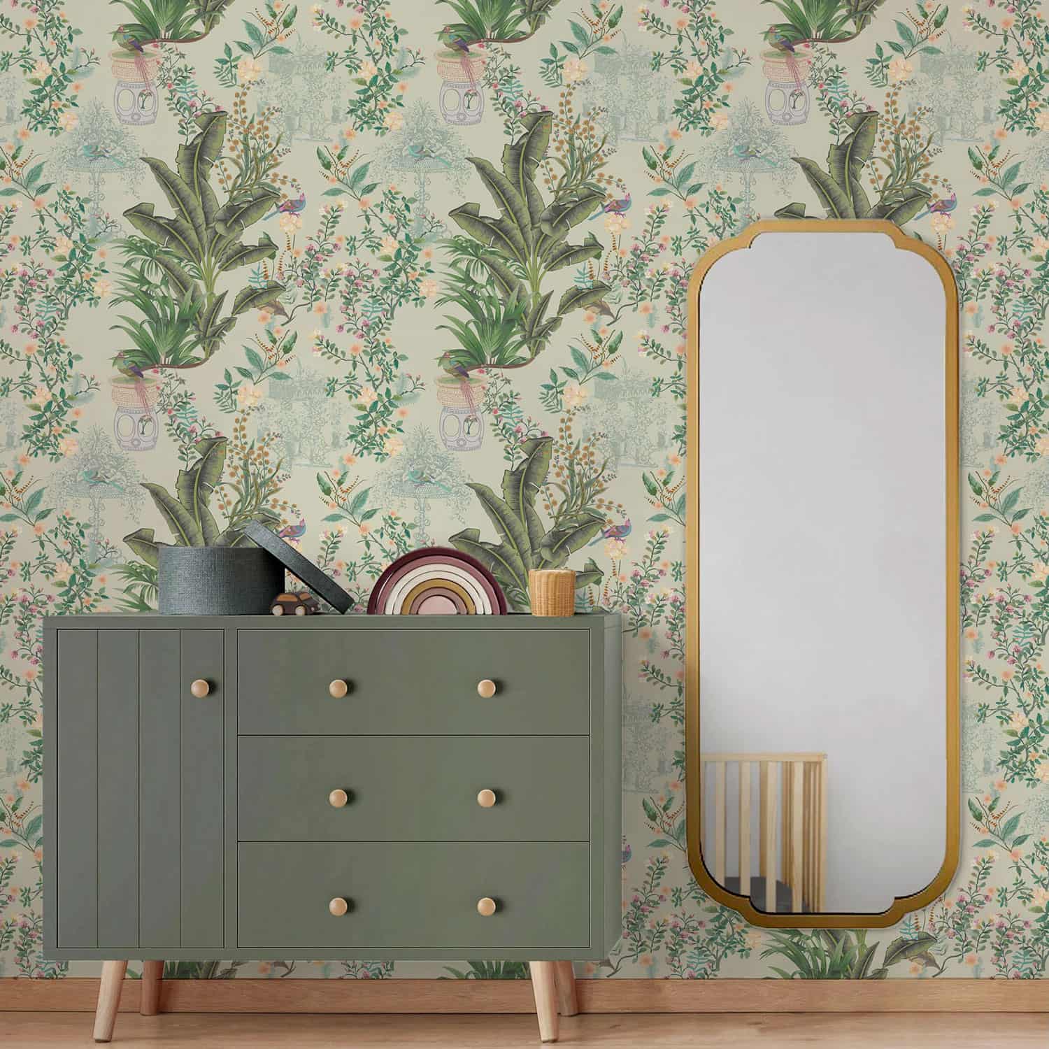 Tropical Reinforest Oasis Peel and Stick Wallpaper.1