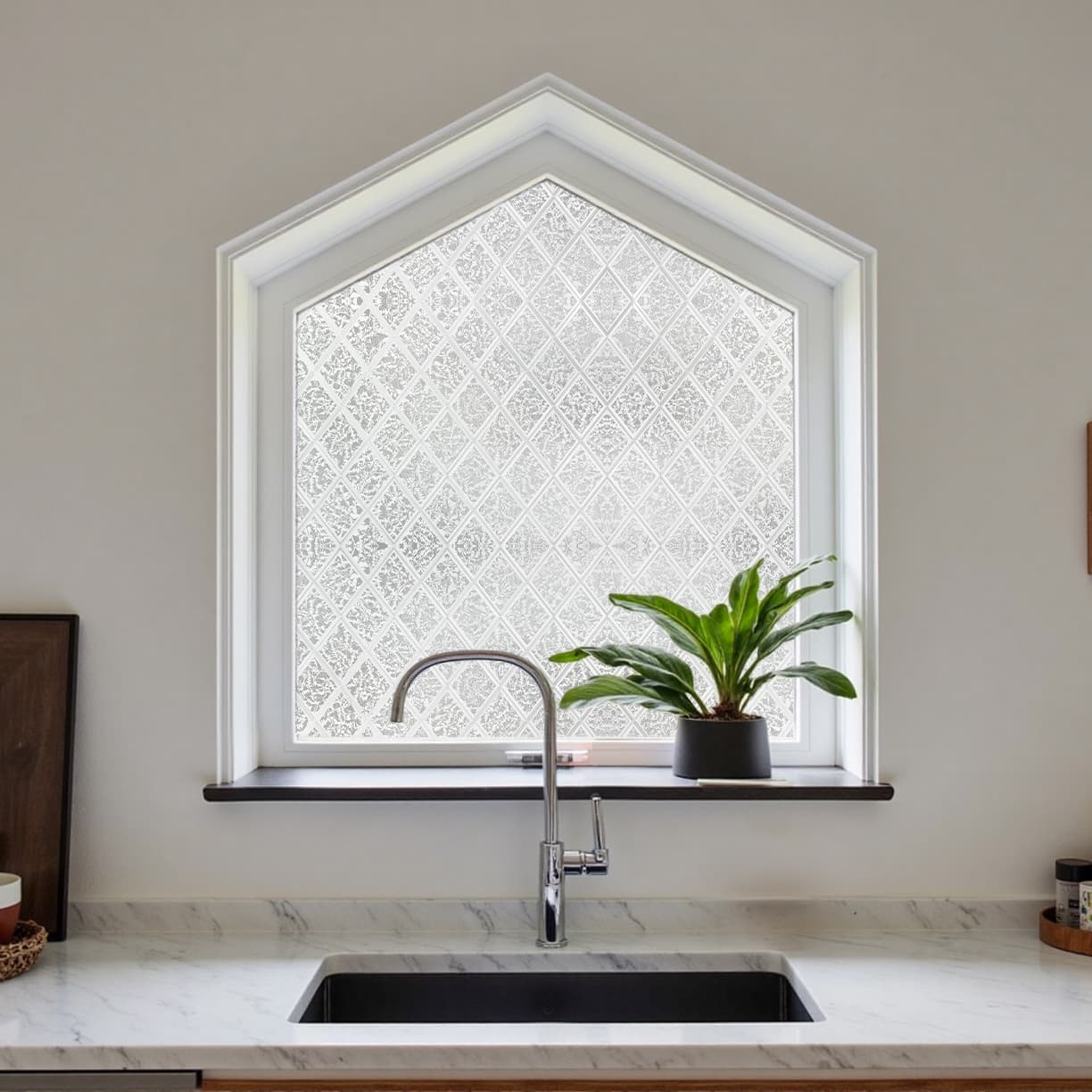 Película decorativa para ventanas con vitrales Victoria