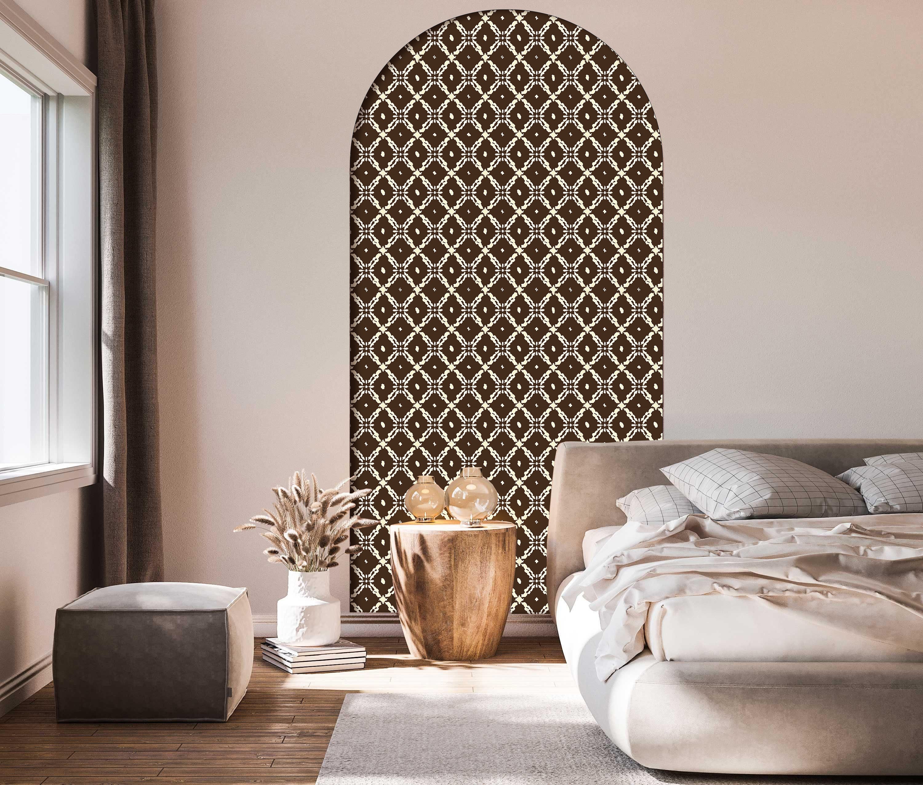 Walanz Woven Grid Peel And Stick Wallpaper – Self - Adhesive Vinyl Roll for Accent Walls