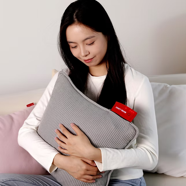 Heated Cushion | Knitted | Graphene Electric Pillow for Home & Office Warmth