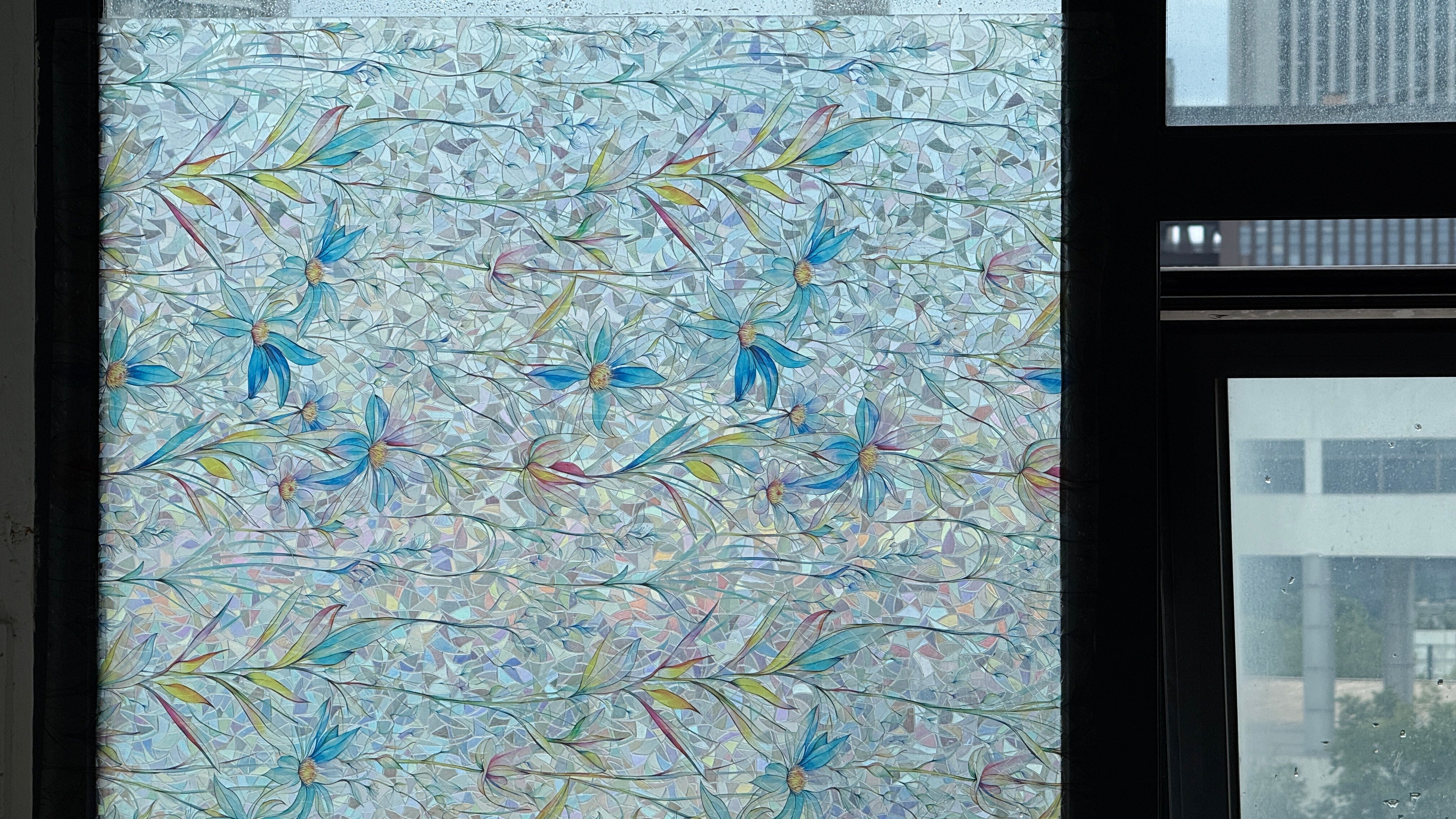 Holo Daisy Stained Glass Decorative Window Film