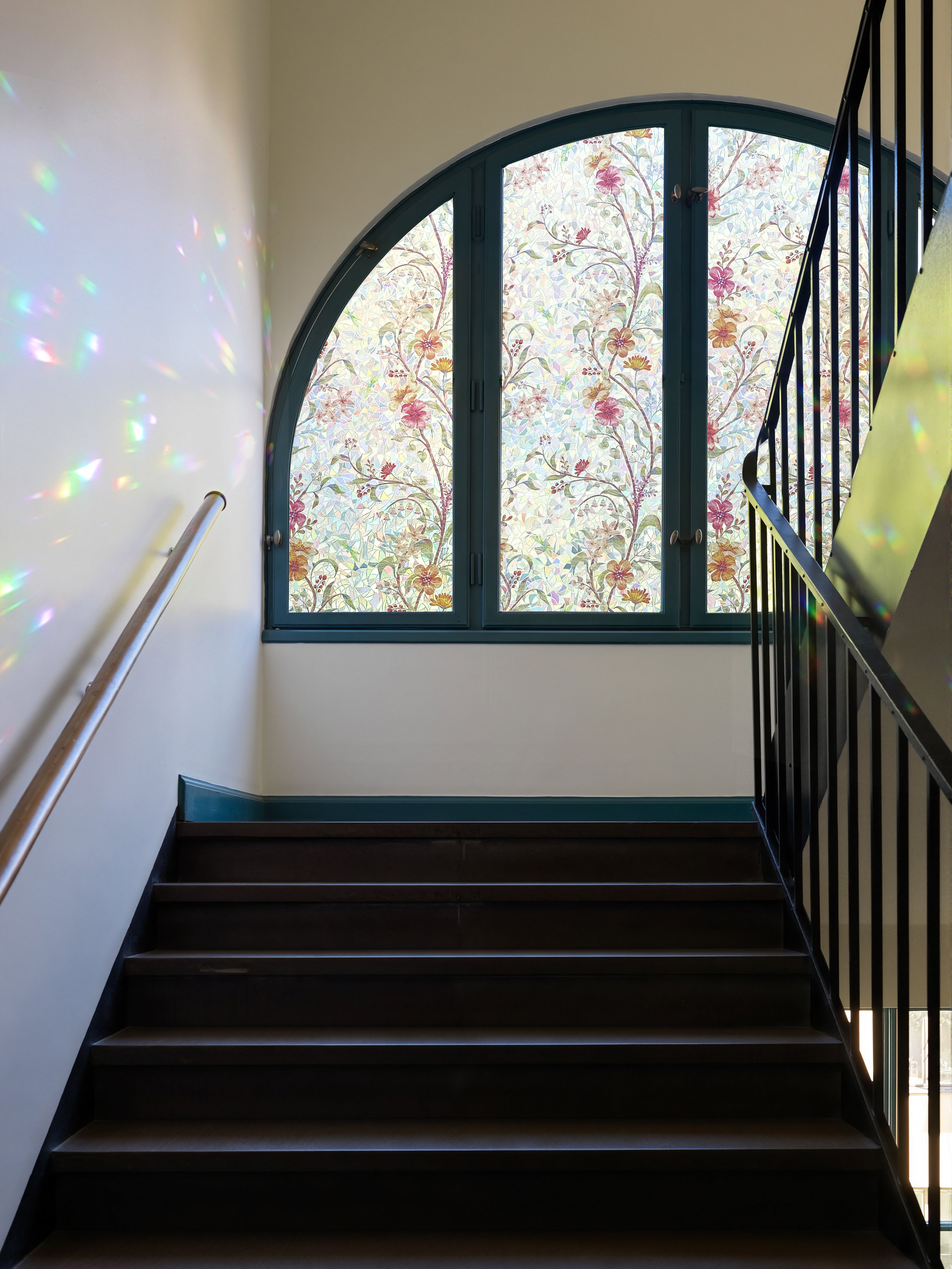 Holo Floral Whisper Stained Glass Decorative Window Film