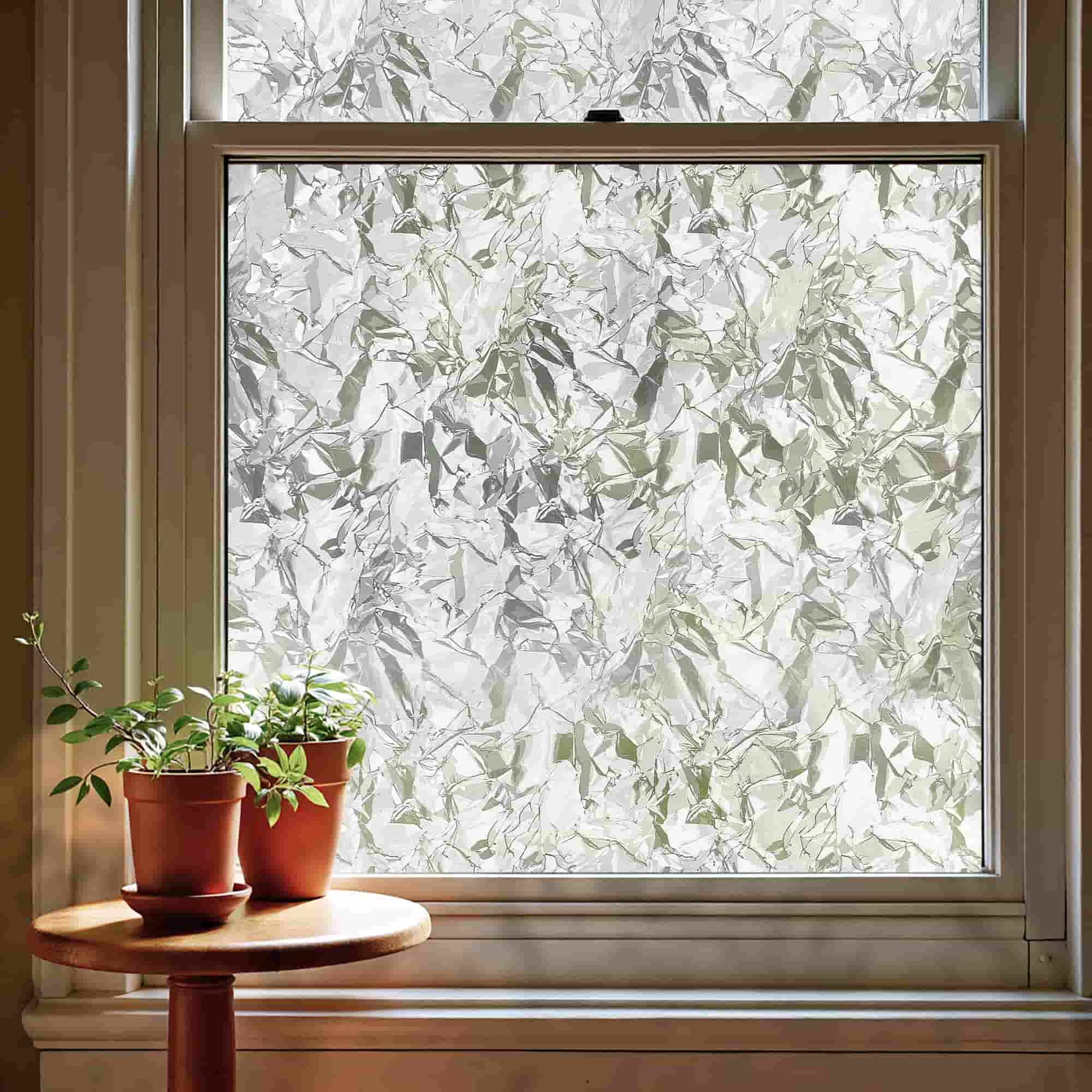 Iced Crystal Stained Glass Decorative Window Film