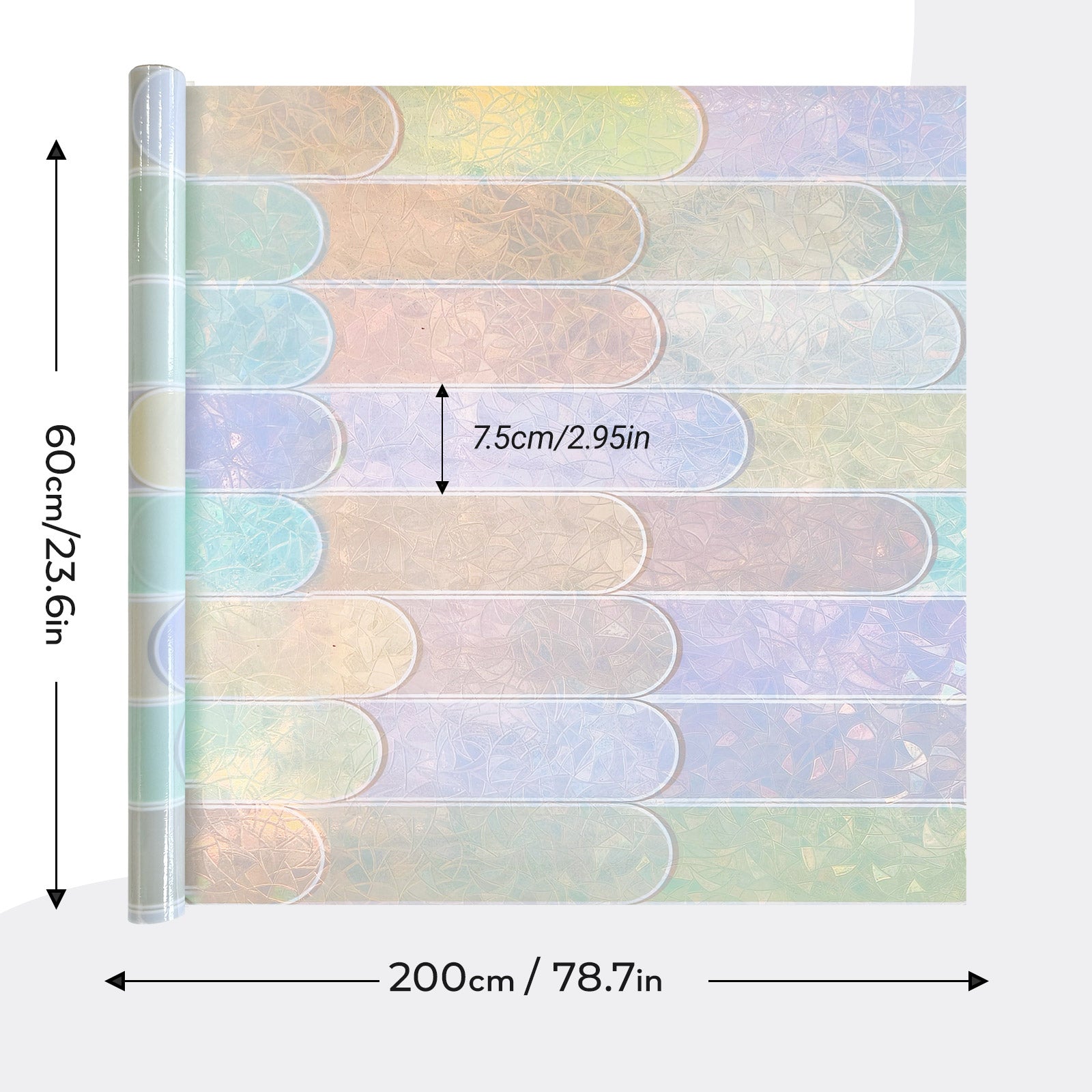 Laser Macaron Decorative & Privacy Window Film for Home Windows-Fancyfix