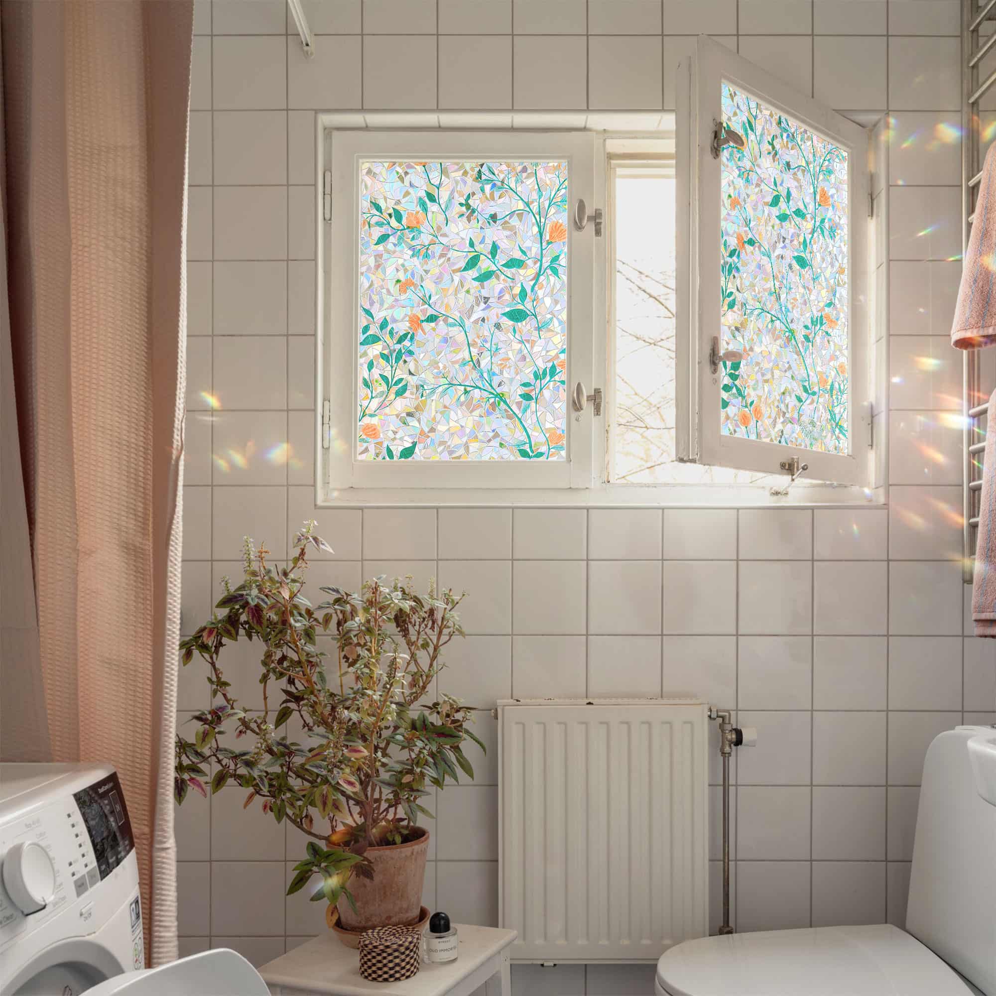 Película decorativa para ventanas con vitrales Victoria