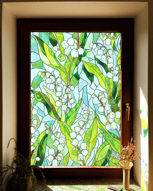 Ladder to Heaven Stained Glass Decorative Window Film