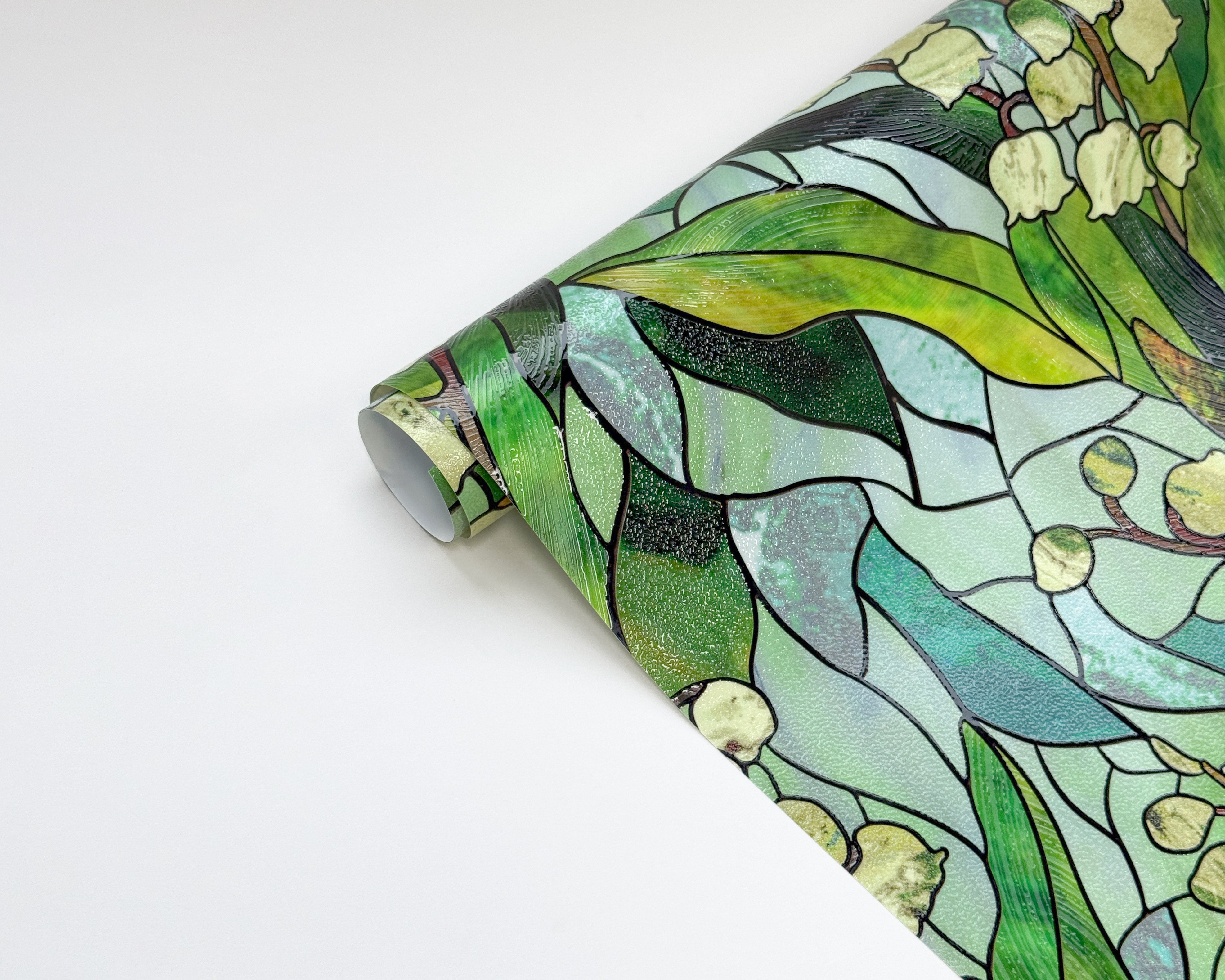 Film décoratif pour vitres en vitrail Westlight Charm