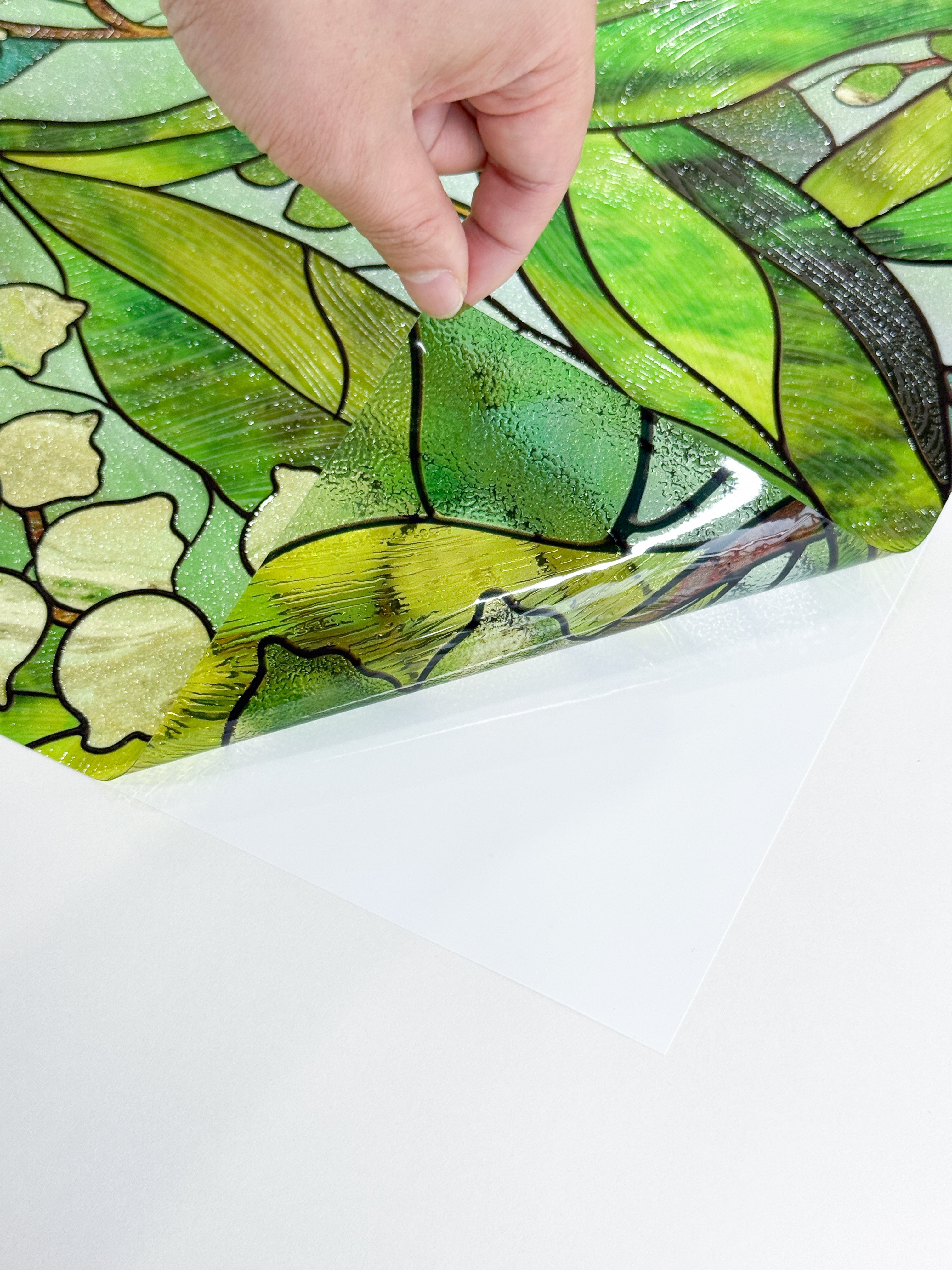 Film décoratif pour vitres en vitrail Westlight Charm