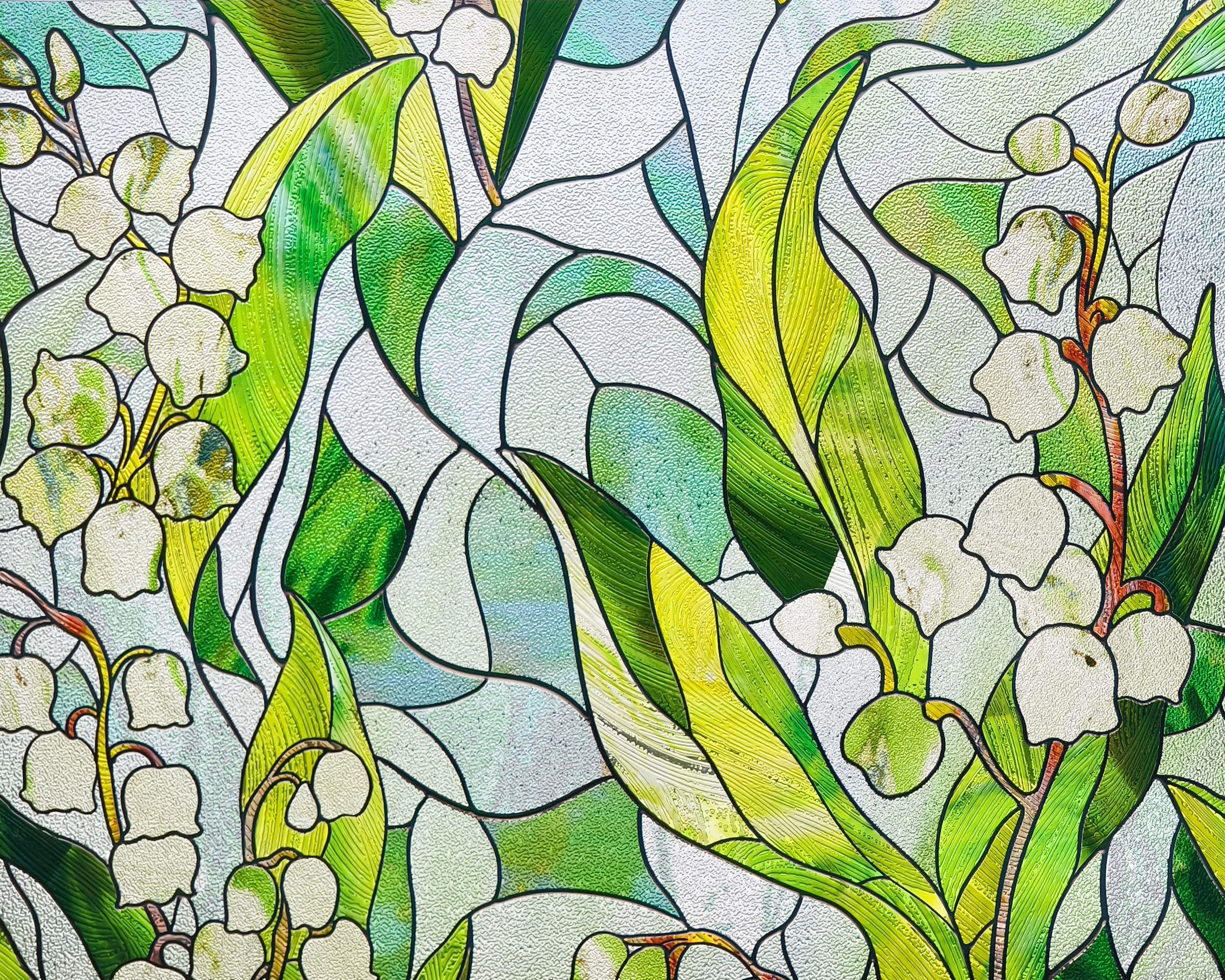 Film décoratif pour vitres en vitrail Westlight Charm