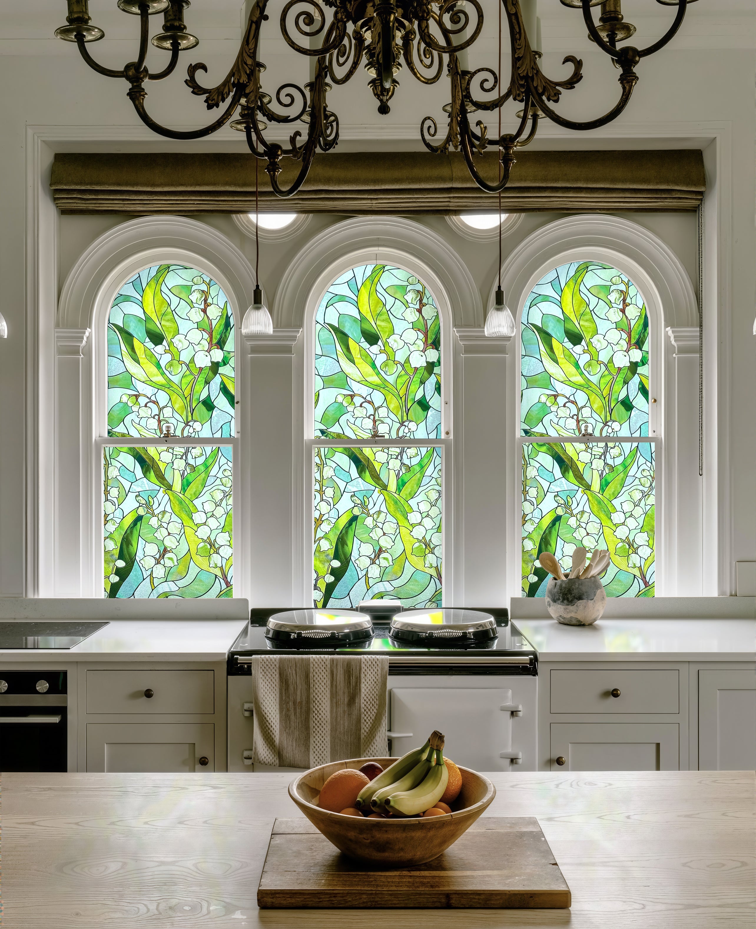 Film décoratif pour vitres en vitrail Westlight Charm