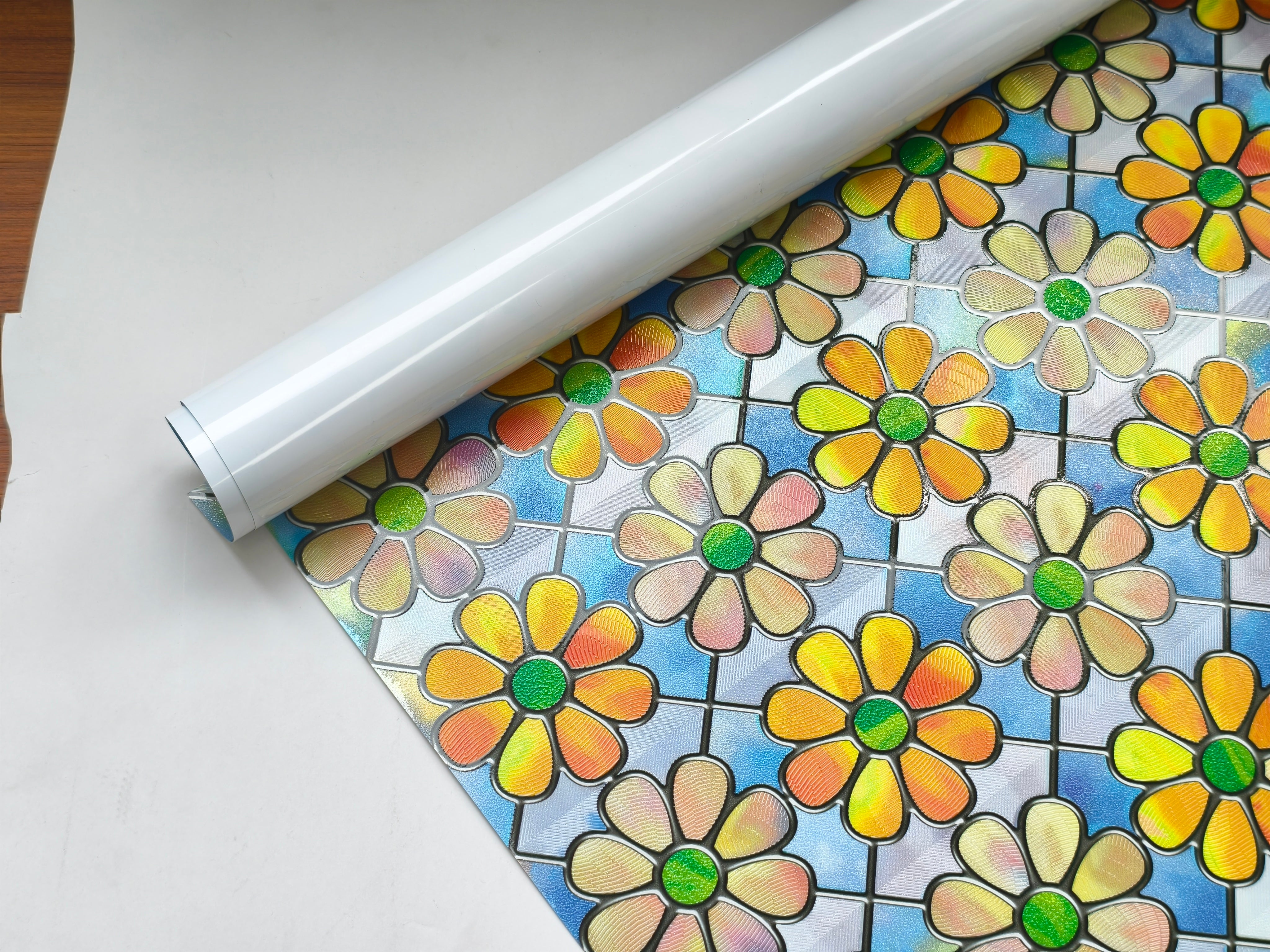 Film décoratif pour vitres teintées Blue Clover Glow