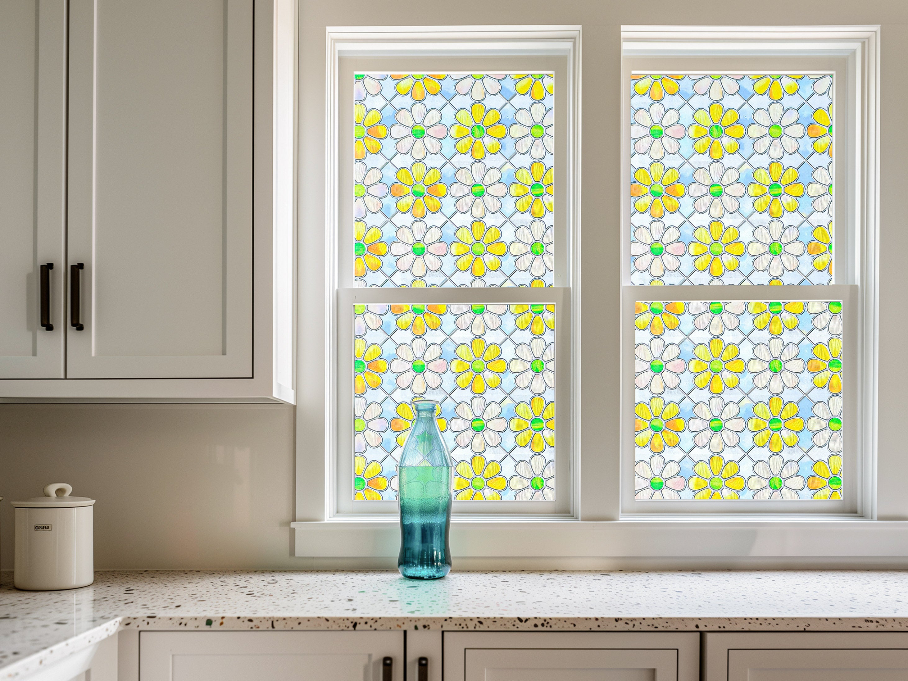 Film décoratif pour vitres teintées Blue Clover Glow