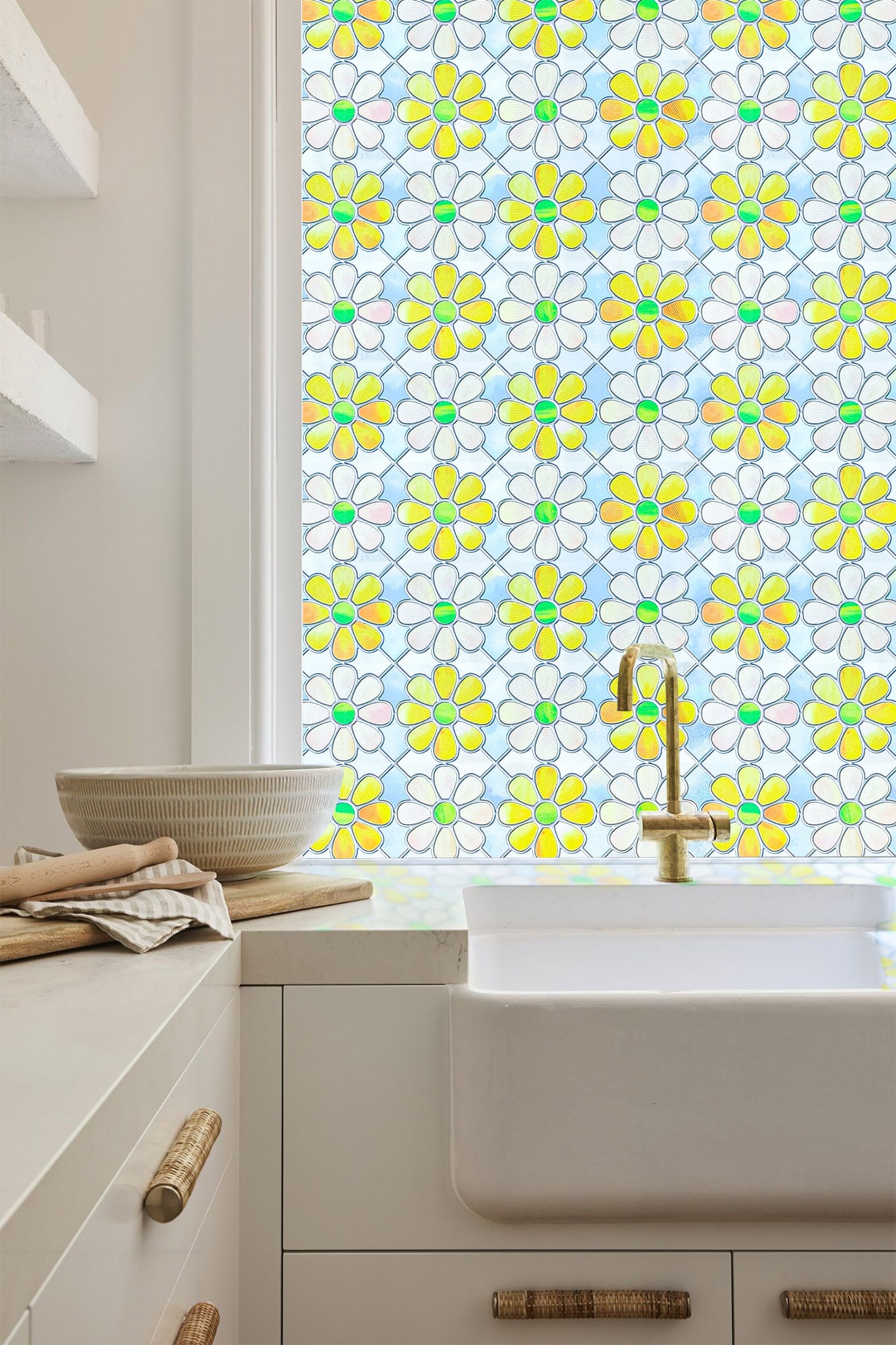 Film décoratif pour vitres teintées Blue Clover Glow