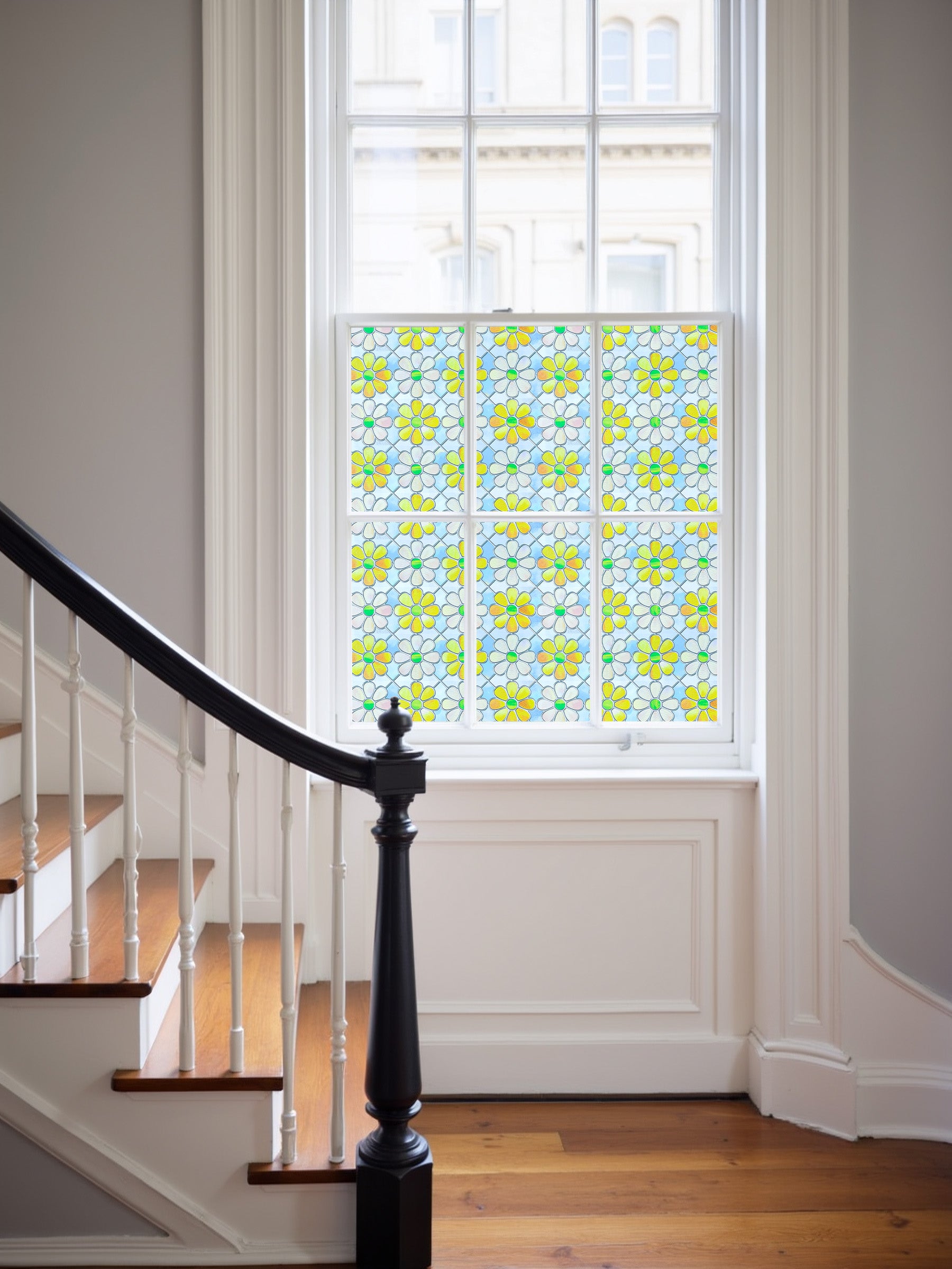 Film décoratif pour vitres teintées Blue Clover Glow