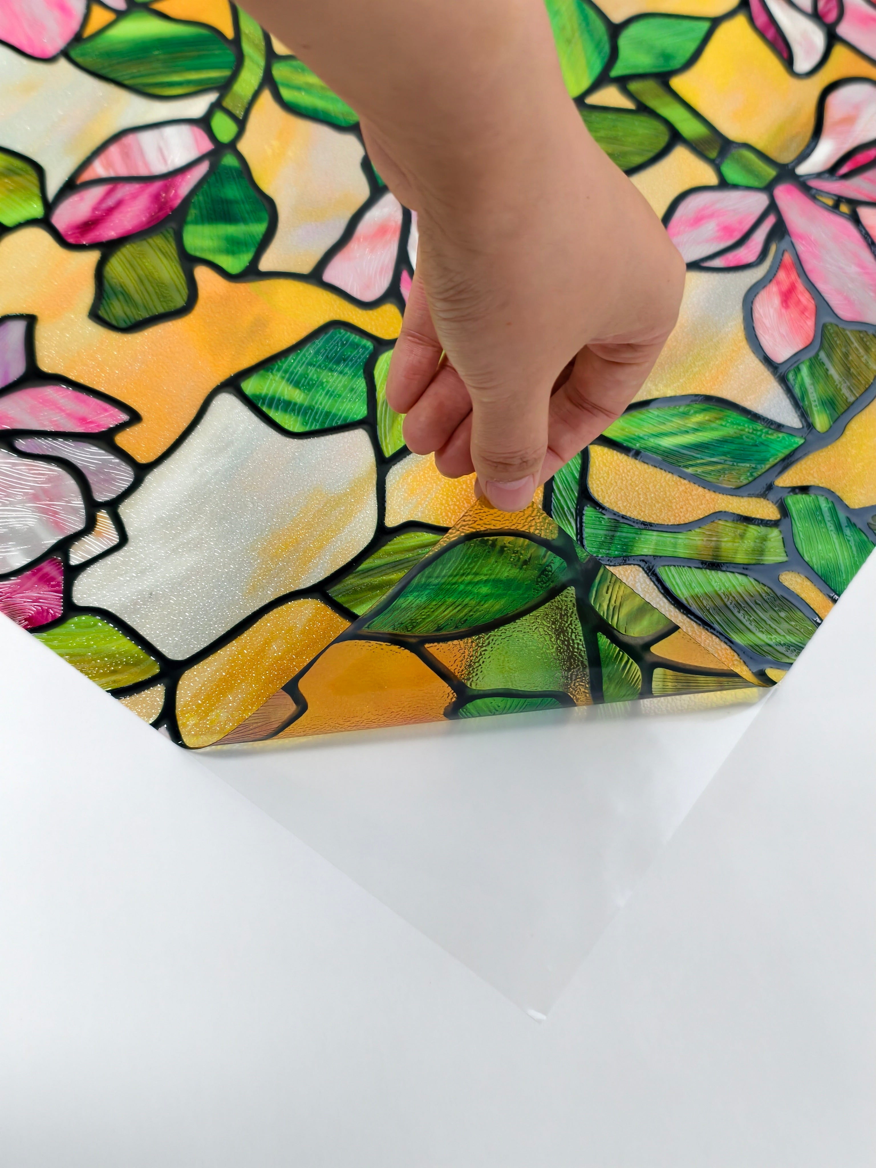 Film décoratif pour vitres teintées Blue Clover Glow