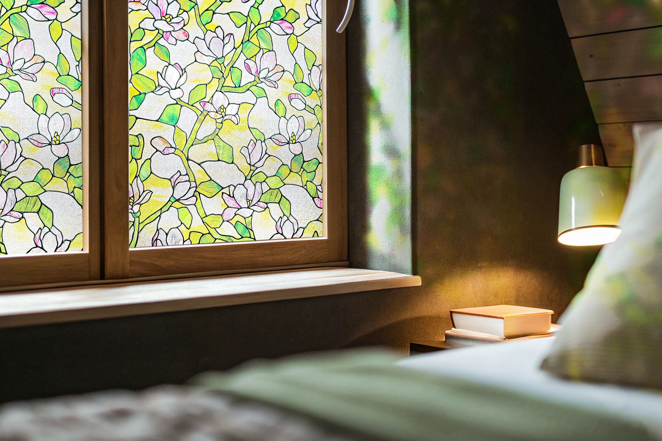 Film décoratif pour vitres teintées Blue Clover Glow