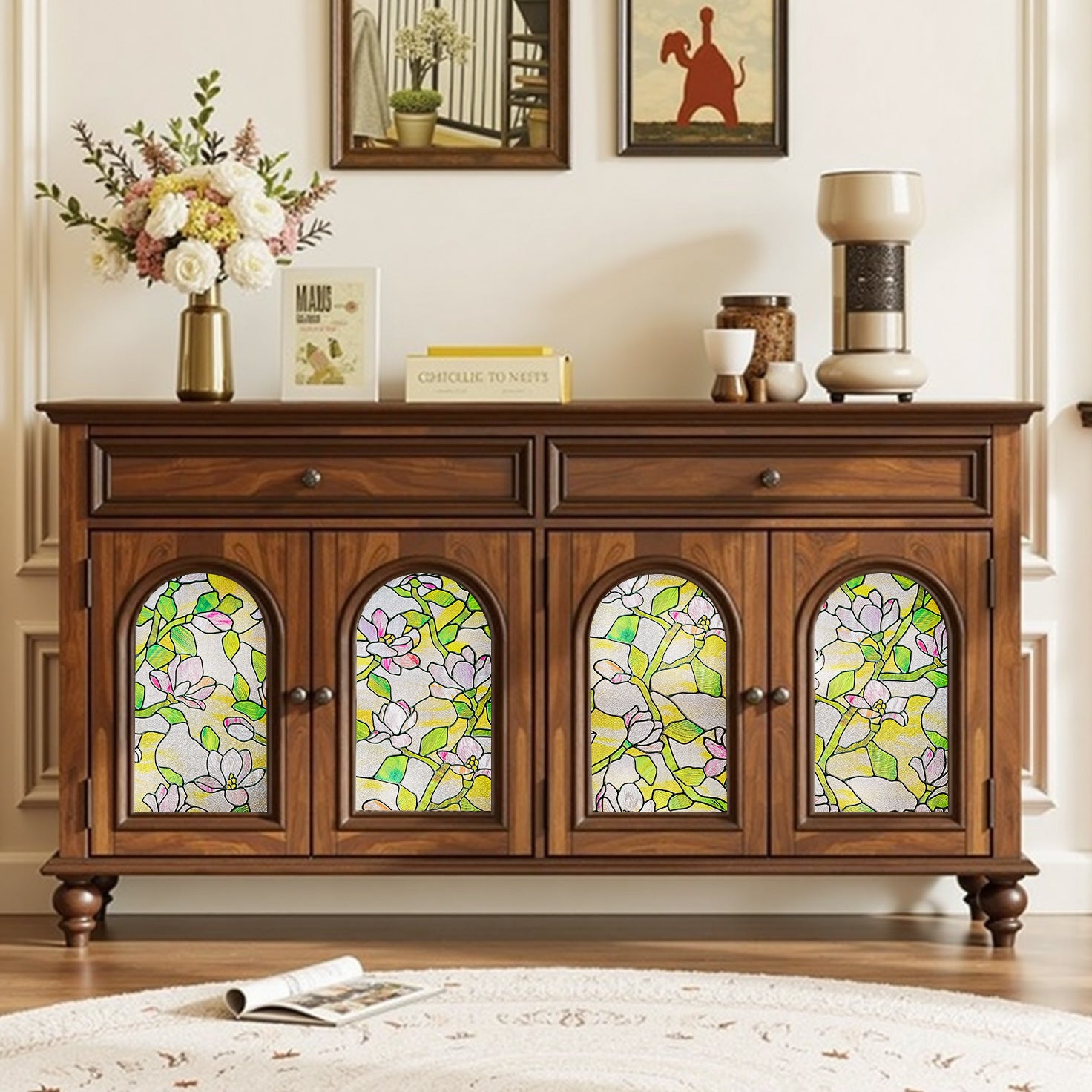 Film décoratif pour vitres teintées Blue Clover Glow