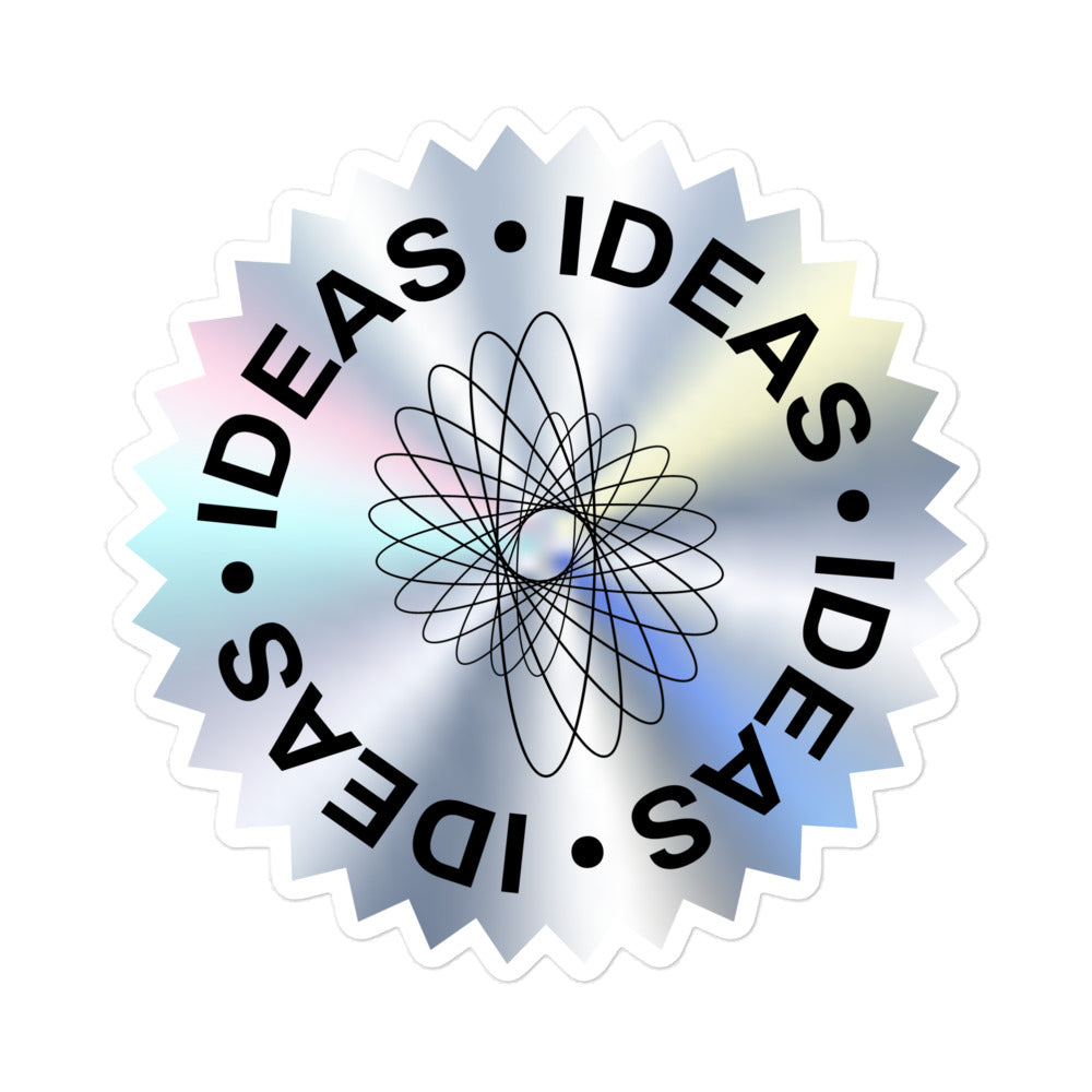 Rainbow Shimmer Round Stickers – Sparkling Colorful Adhesive Decals