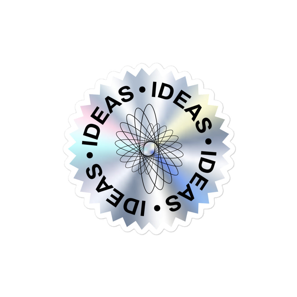 Rainbow Shimmer Round Stickers – Sparkling Colorful Adhesive Decals