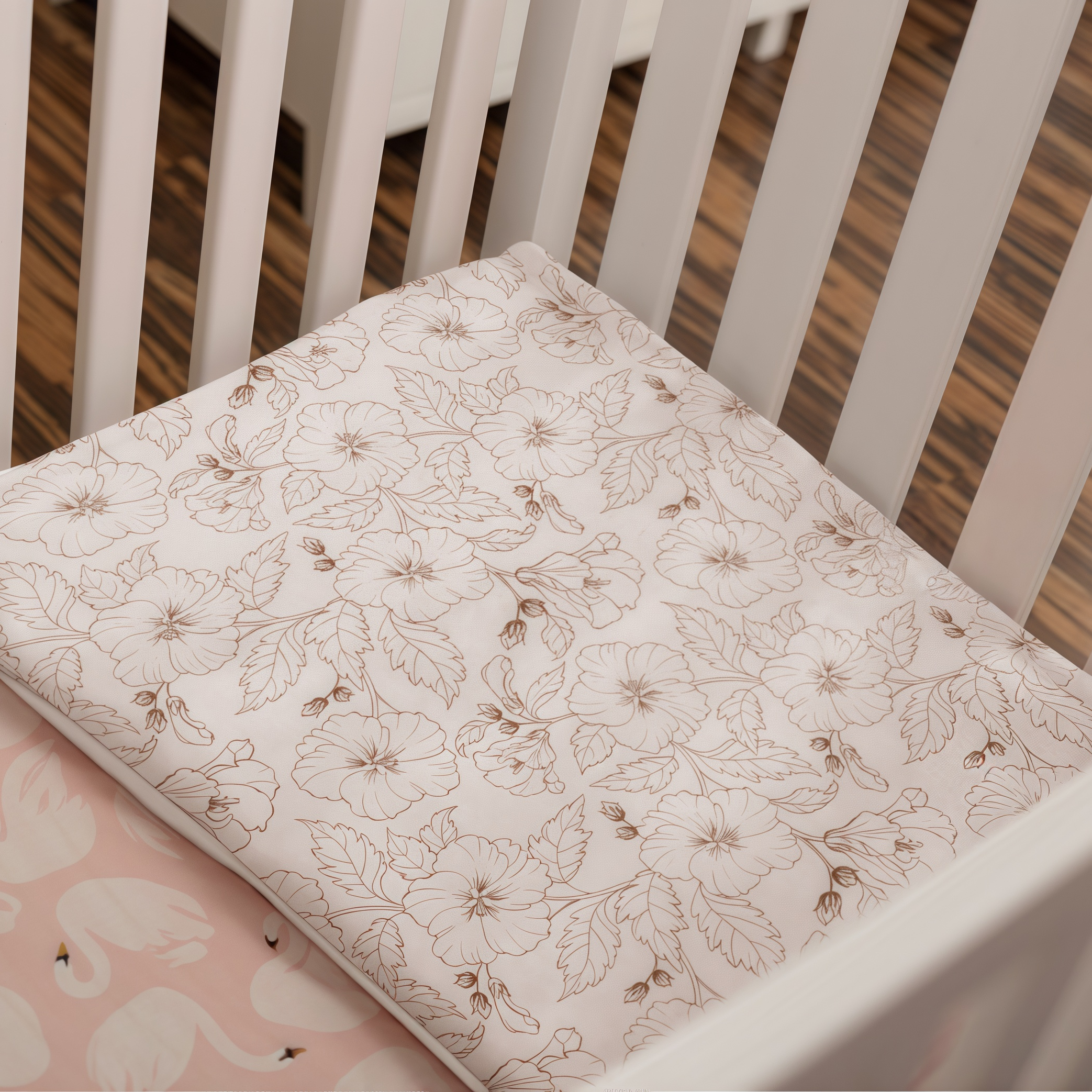 Rose of Sharon Cozy Throw Blanket - Soft Floral Design