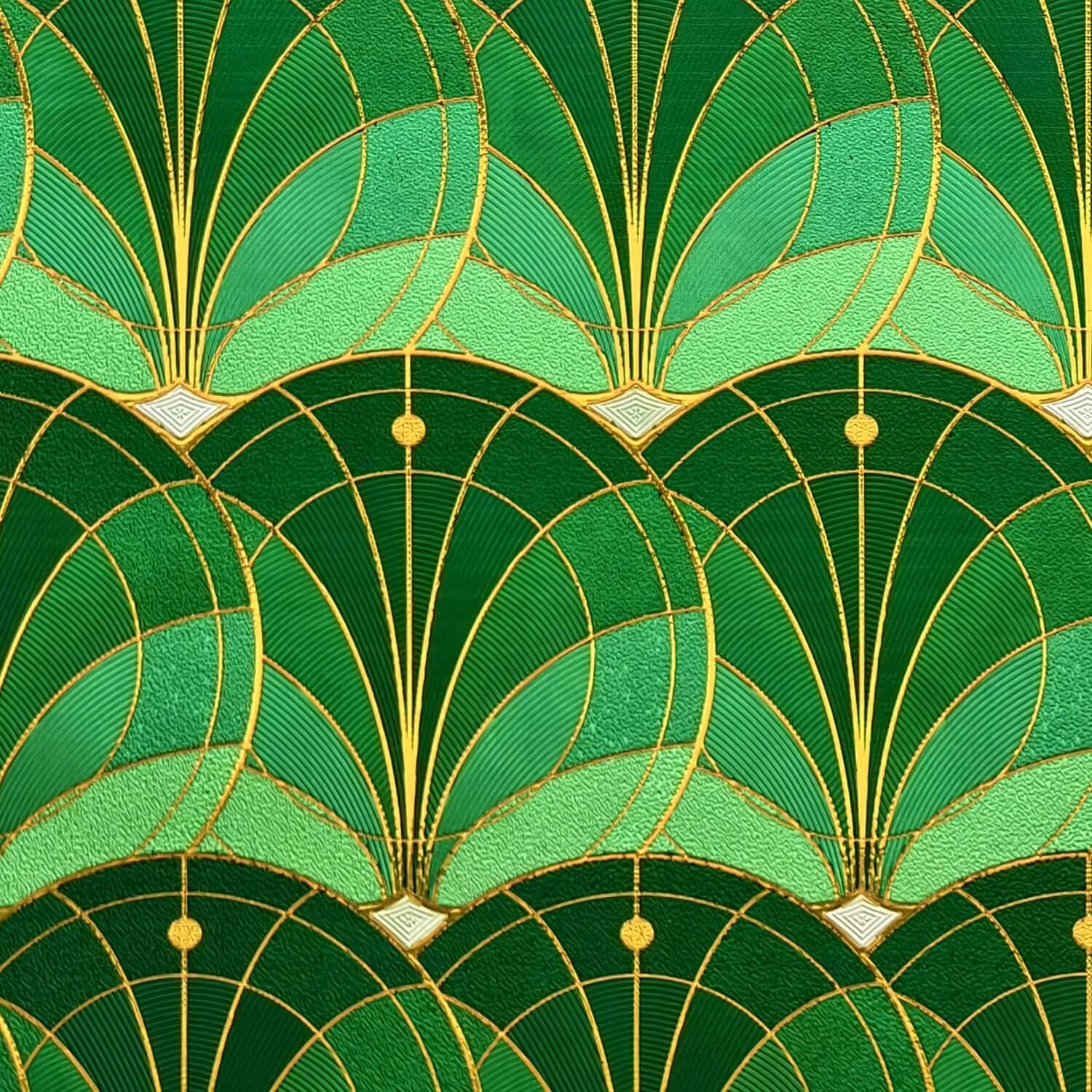 Scalloped Scale Stained Glass Window Film