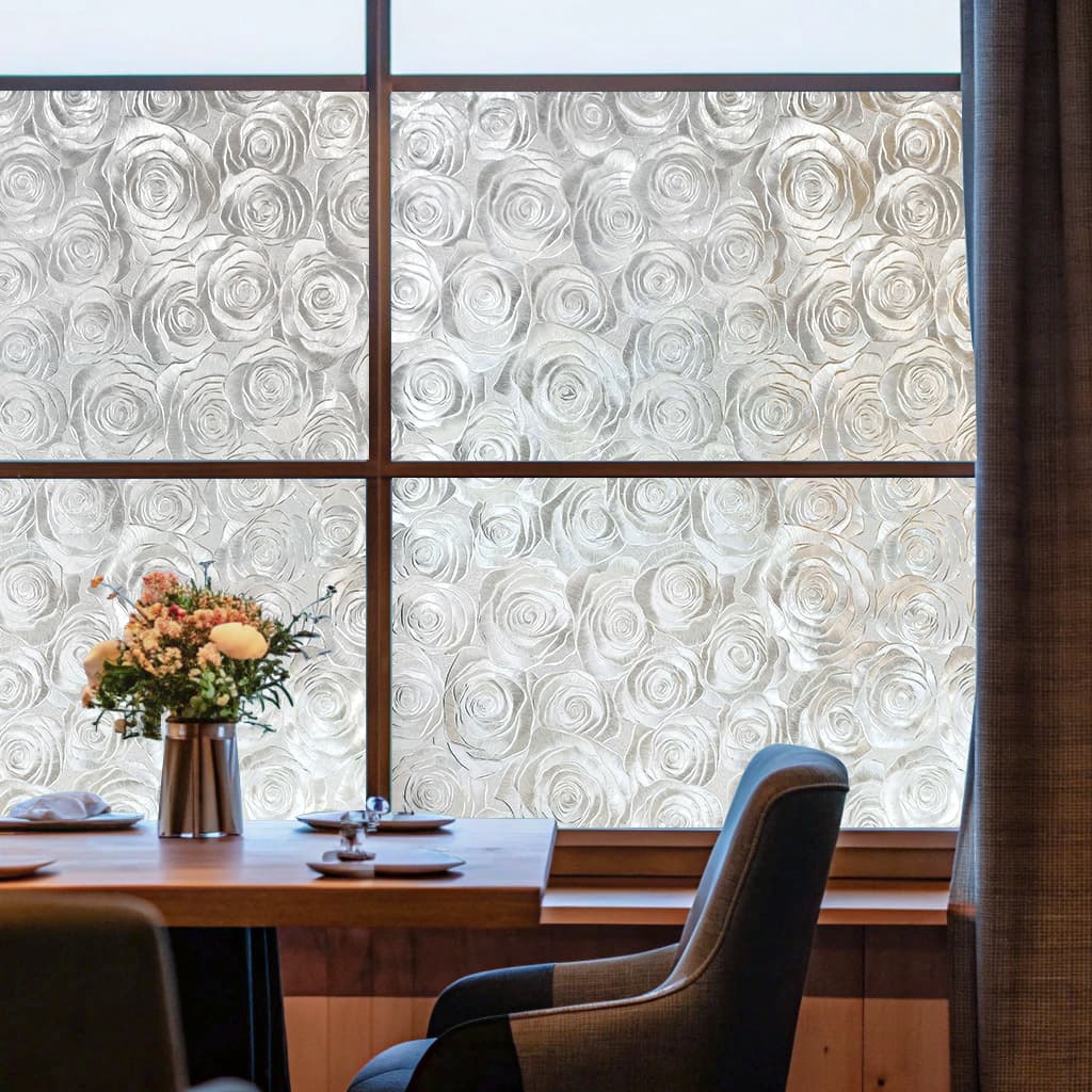 Sea of Flowers Stained Glass Decorative Window Film